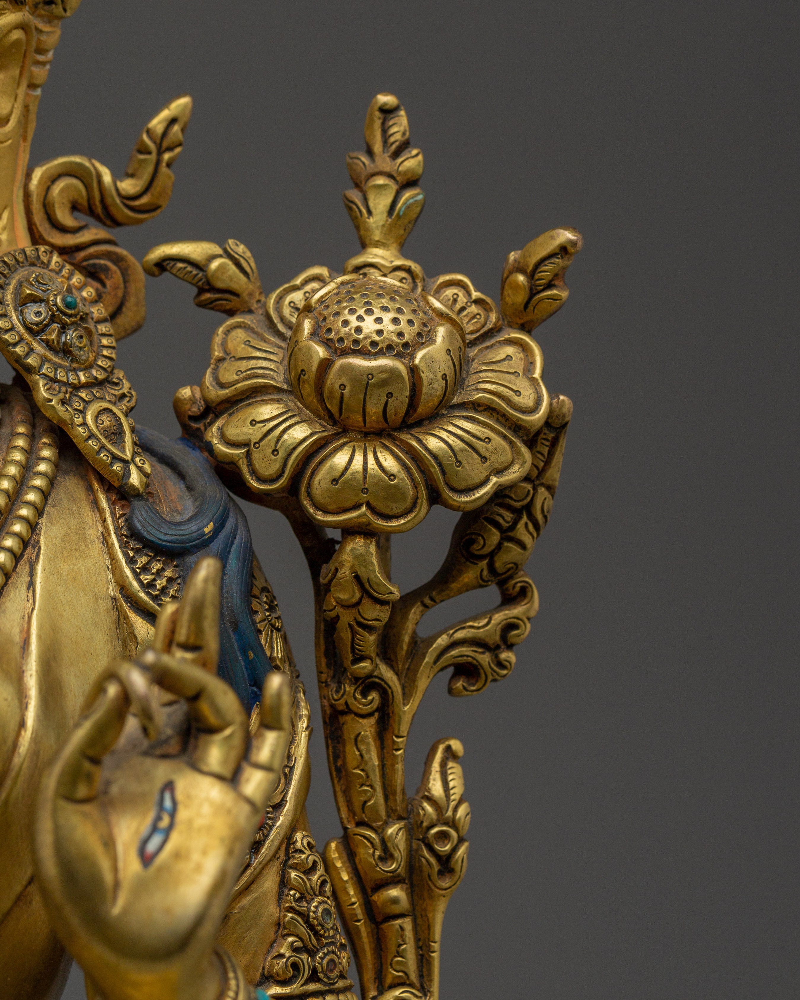 Peaceful Compassion Deity of White Tara Art | The Bodhisattva of Long Life