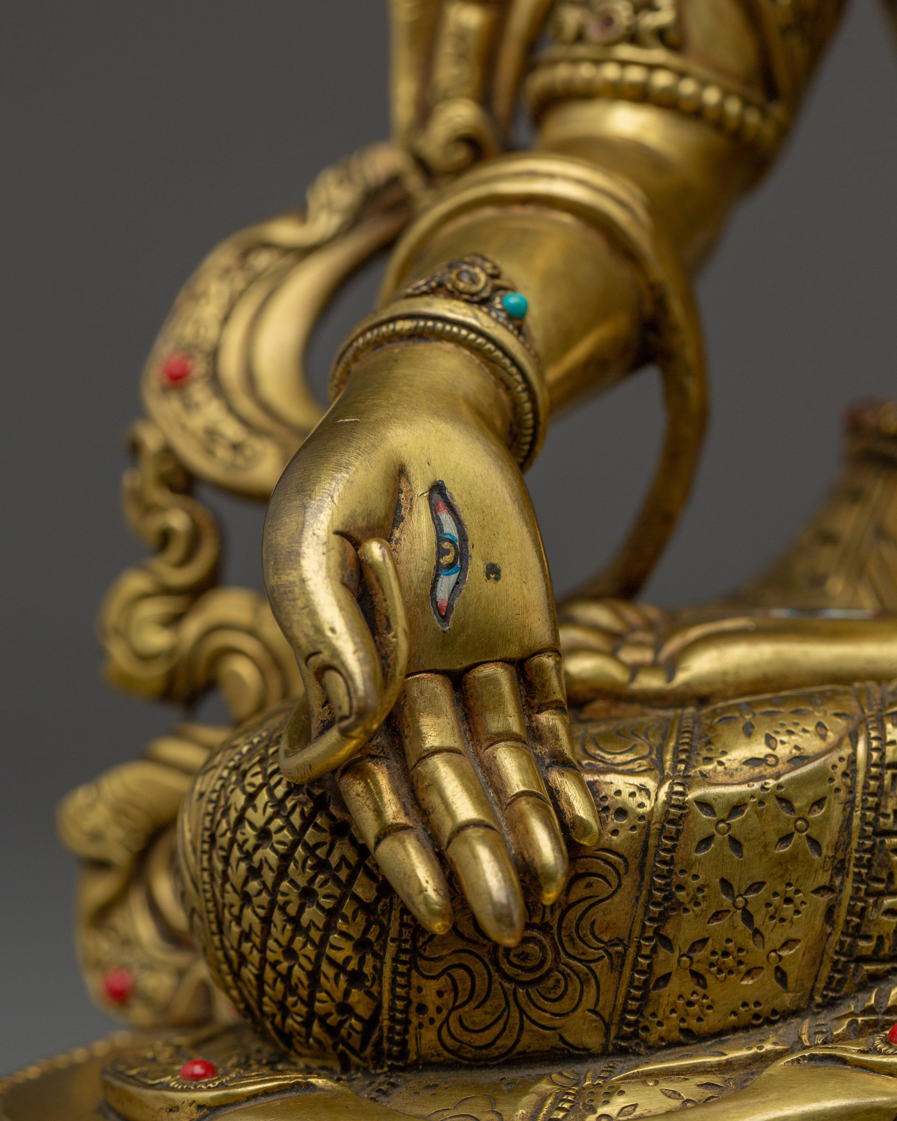 Peaceful Compassion Deity of White Tara Art | The Bodhisattva of Long Life