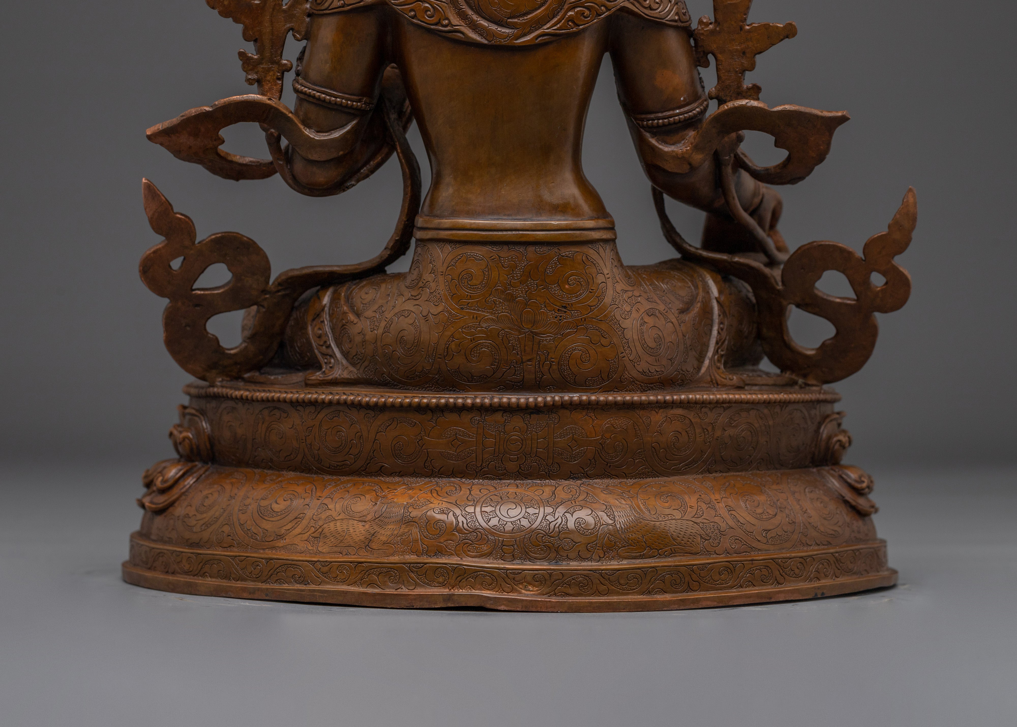 Green Tara Compassion Deity for Protection | Decor for Meditation & Spiritual Space