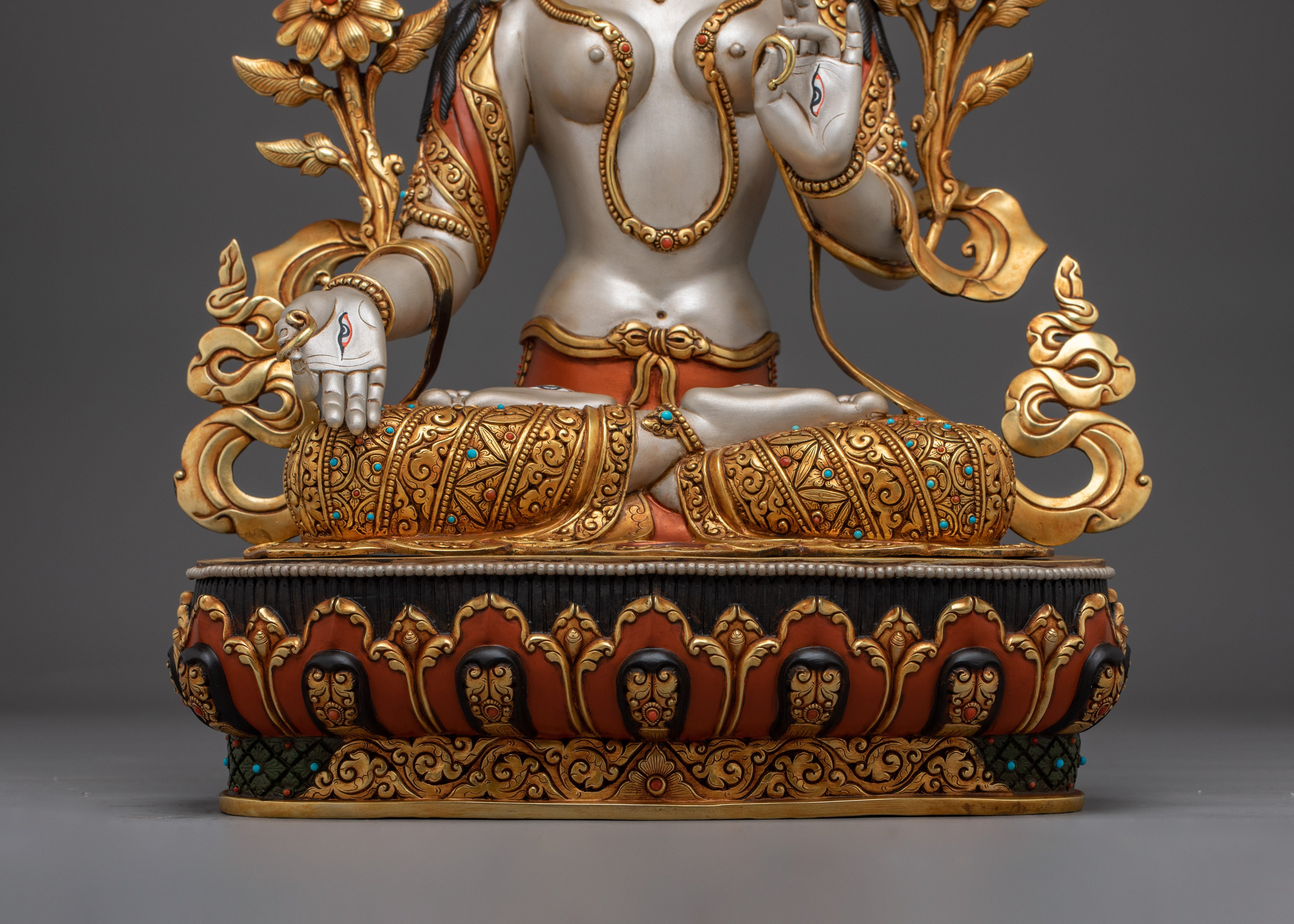Serene Sita Tara Statue | White Tara - Tibetan Healing Deity
