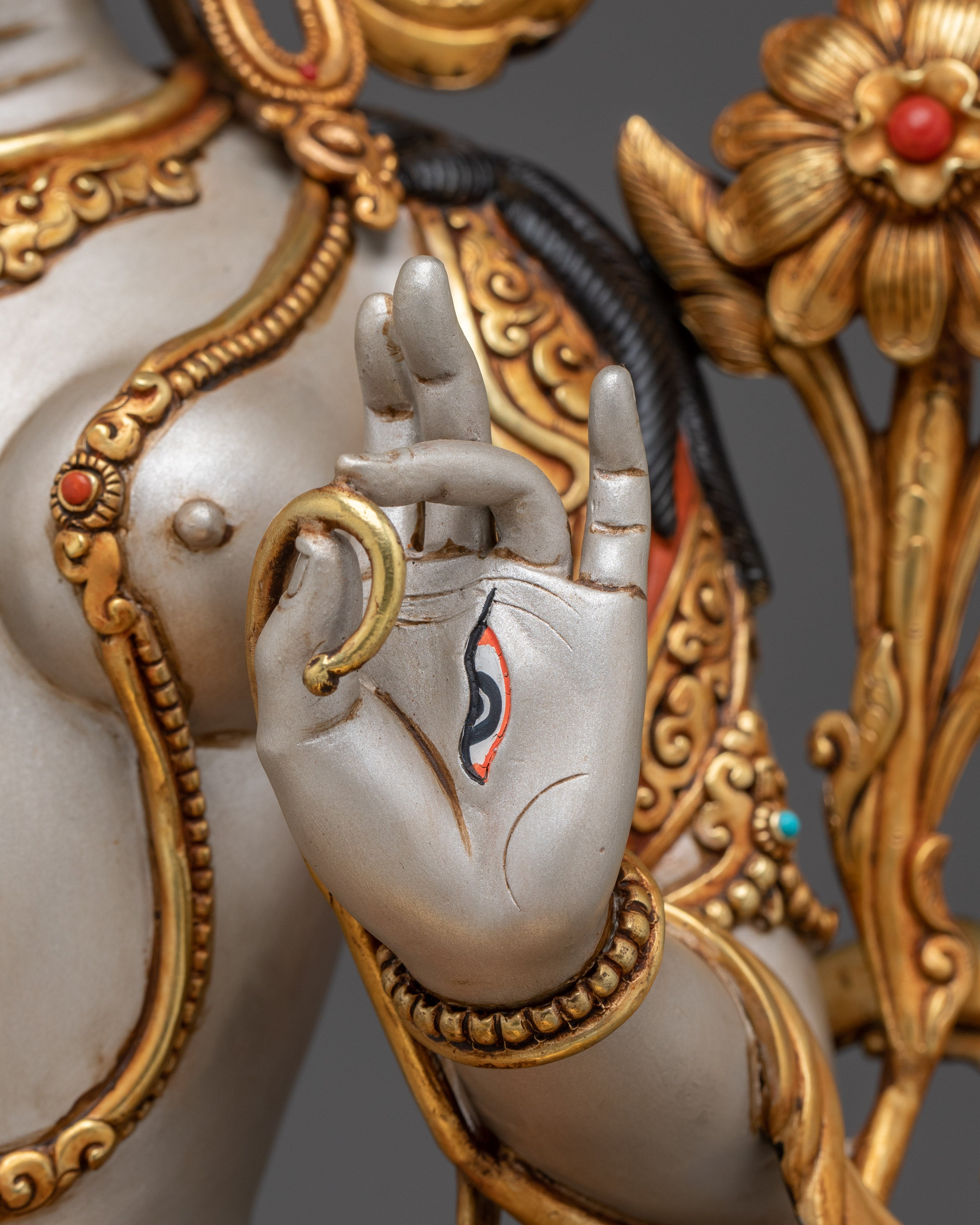 Serene Sita Tara Statue | White Tara - Tibetan Healing Deity