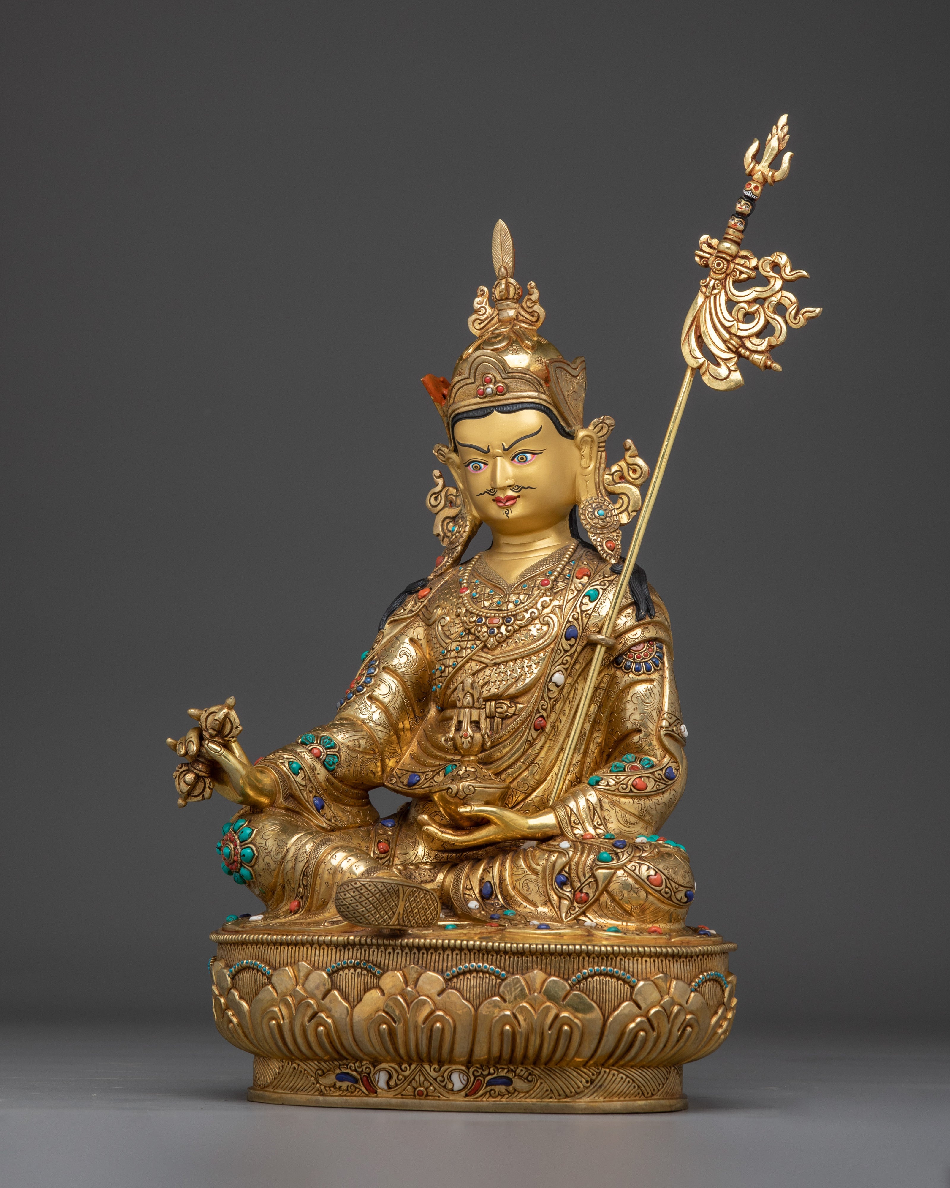 Vajra Master Guru Rinpoche Statue | Handmade Padmasambhava Artwork