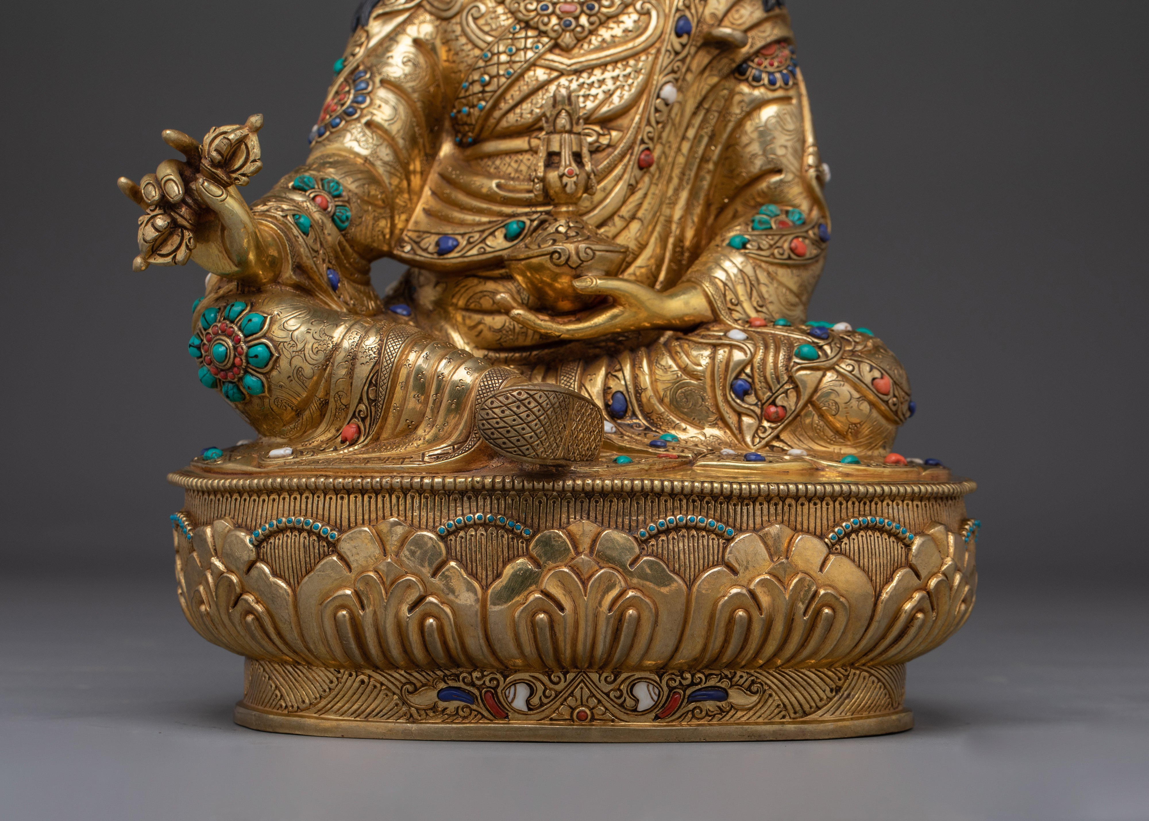 Vajra Master Guru Rinpoche Statue | Handmade Padmasambhava Artwork