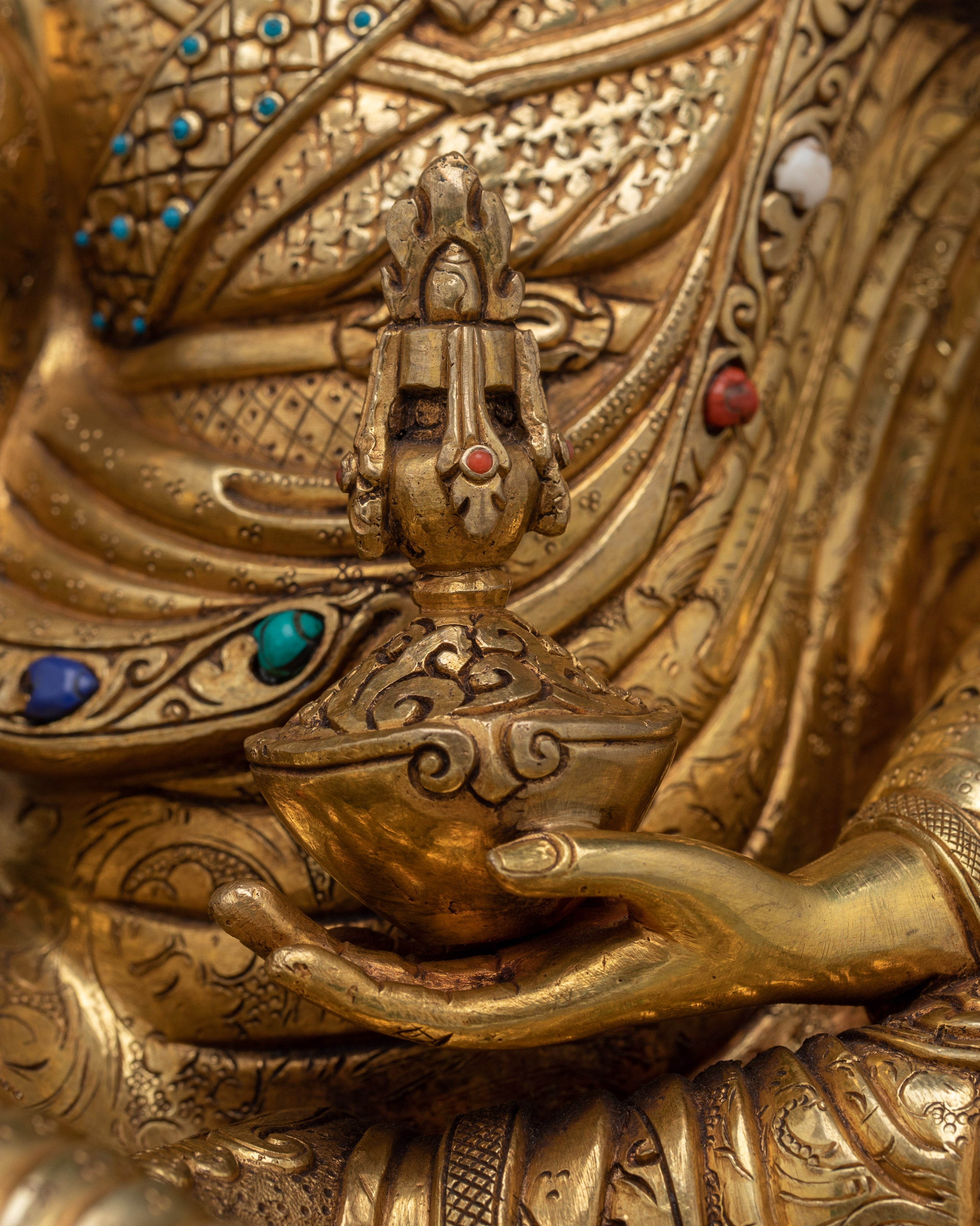 Vajra Master Guru Rinpoche Statue | Handmade Padmasambhava Artwork