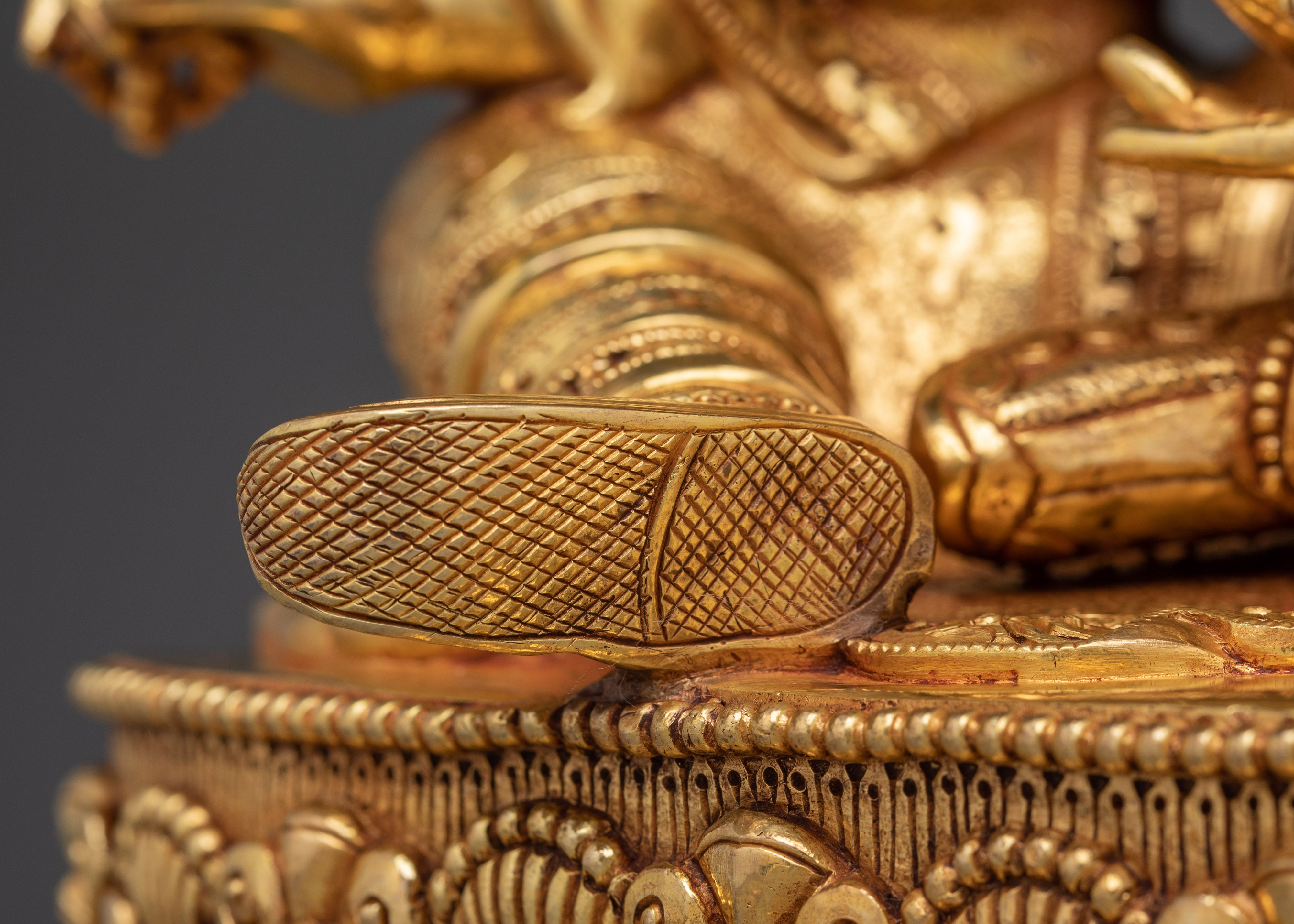 Guru Rinpoche with Khatvanga Trident Statue | Padmasambhava Artwork