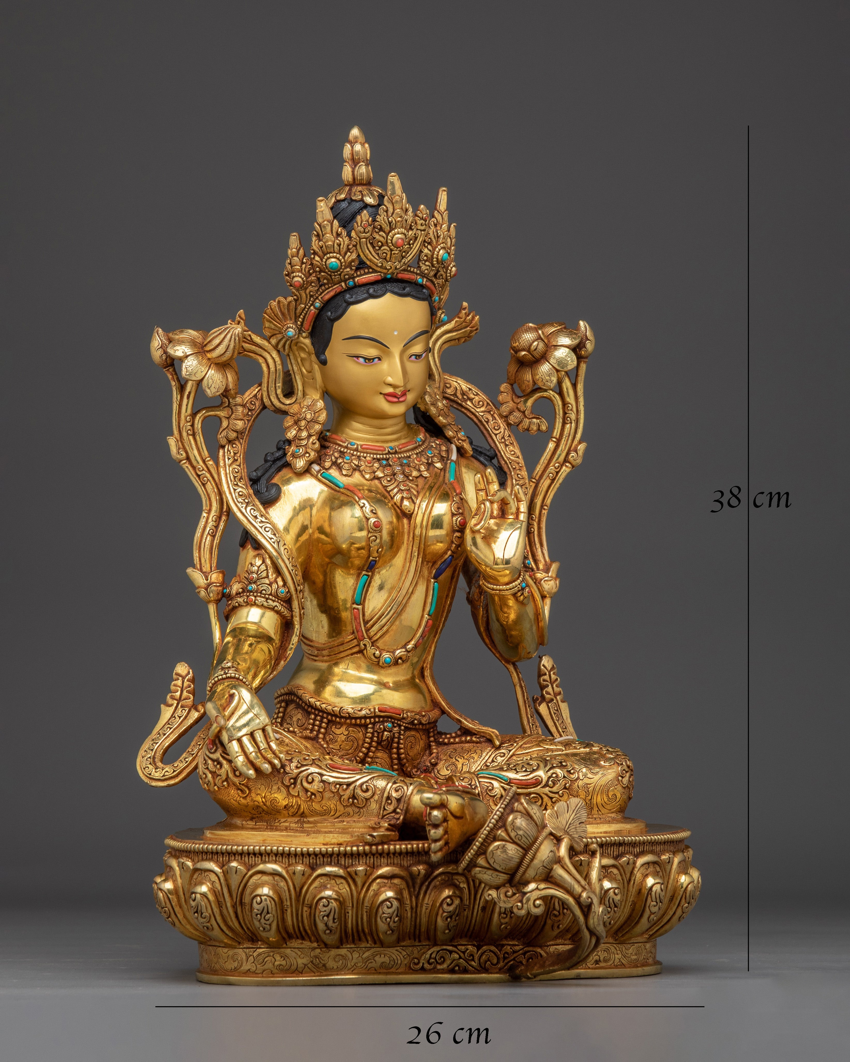 Radiant Green Tara Spiritual Statue