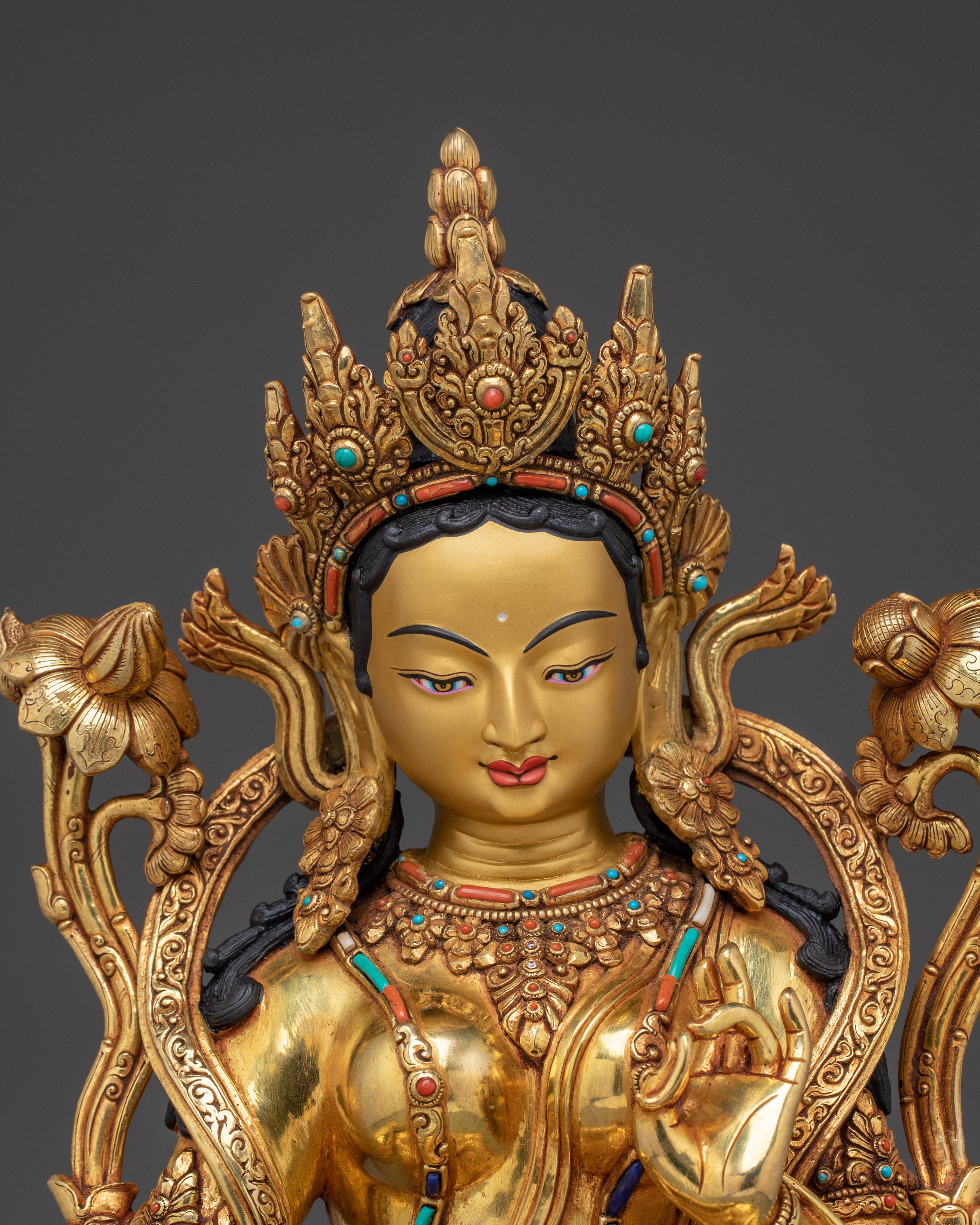 Radiant Green Tara Spiritual Statue | Mother of All Buddhas