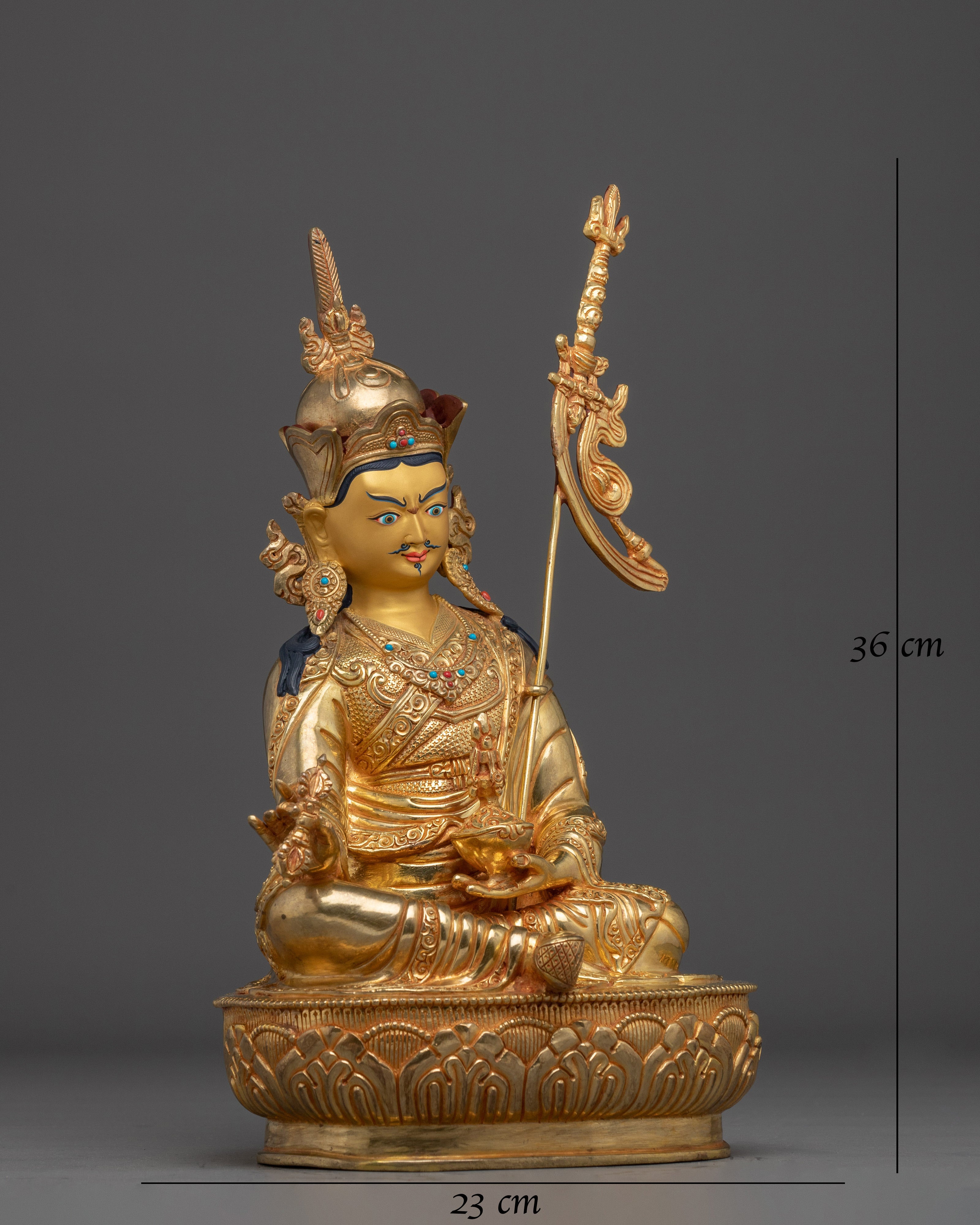 Guru Rinpoche Padmasambhava Copper Statue