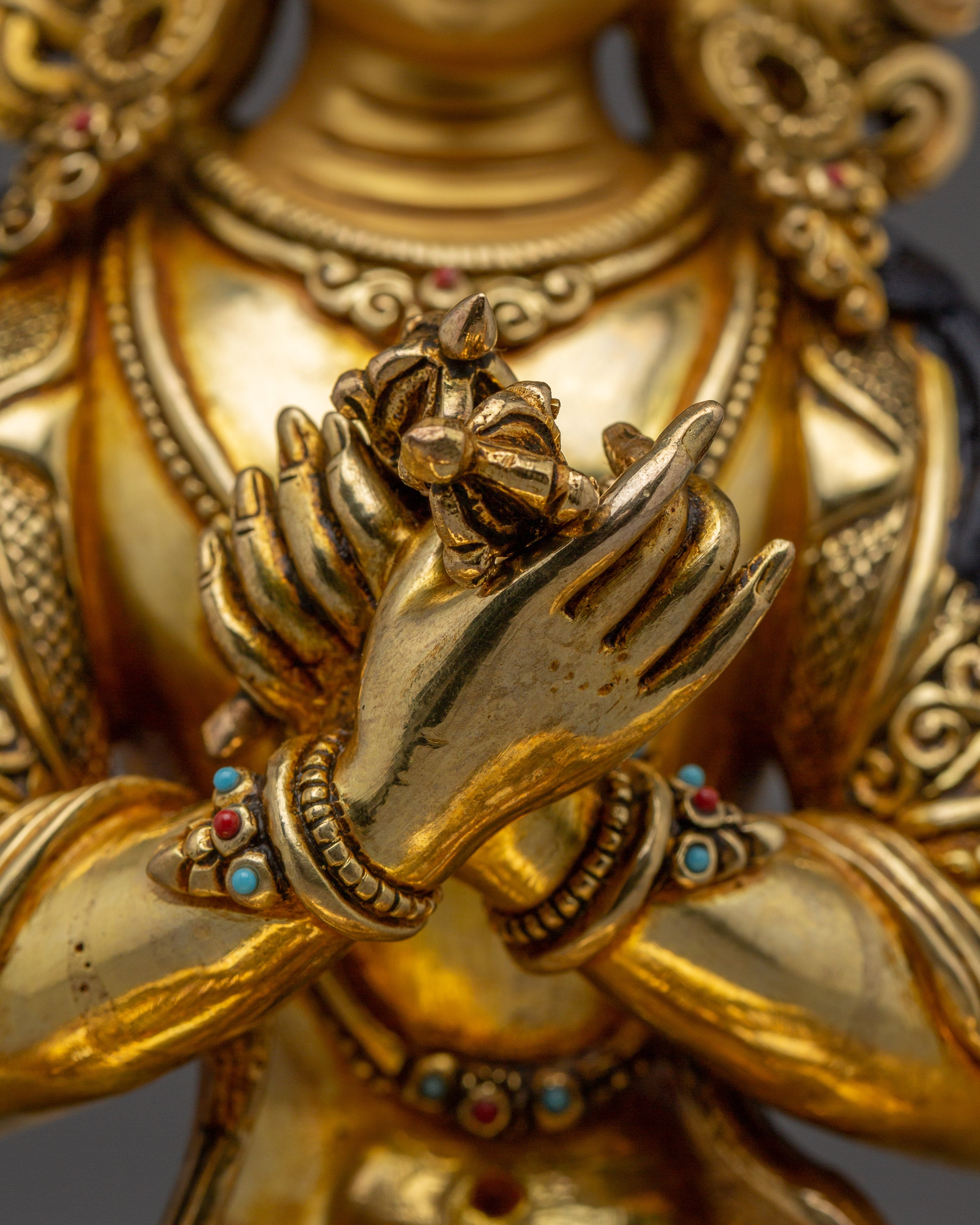 Golden Primordial Buddha Vajradhara | Buddhist Spiritual Decor