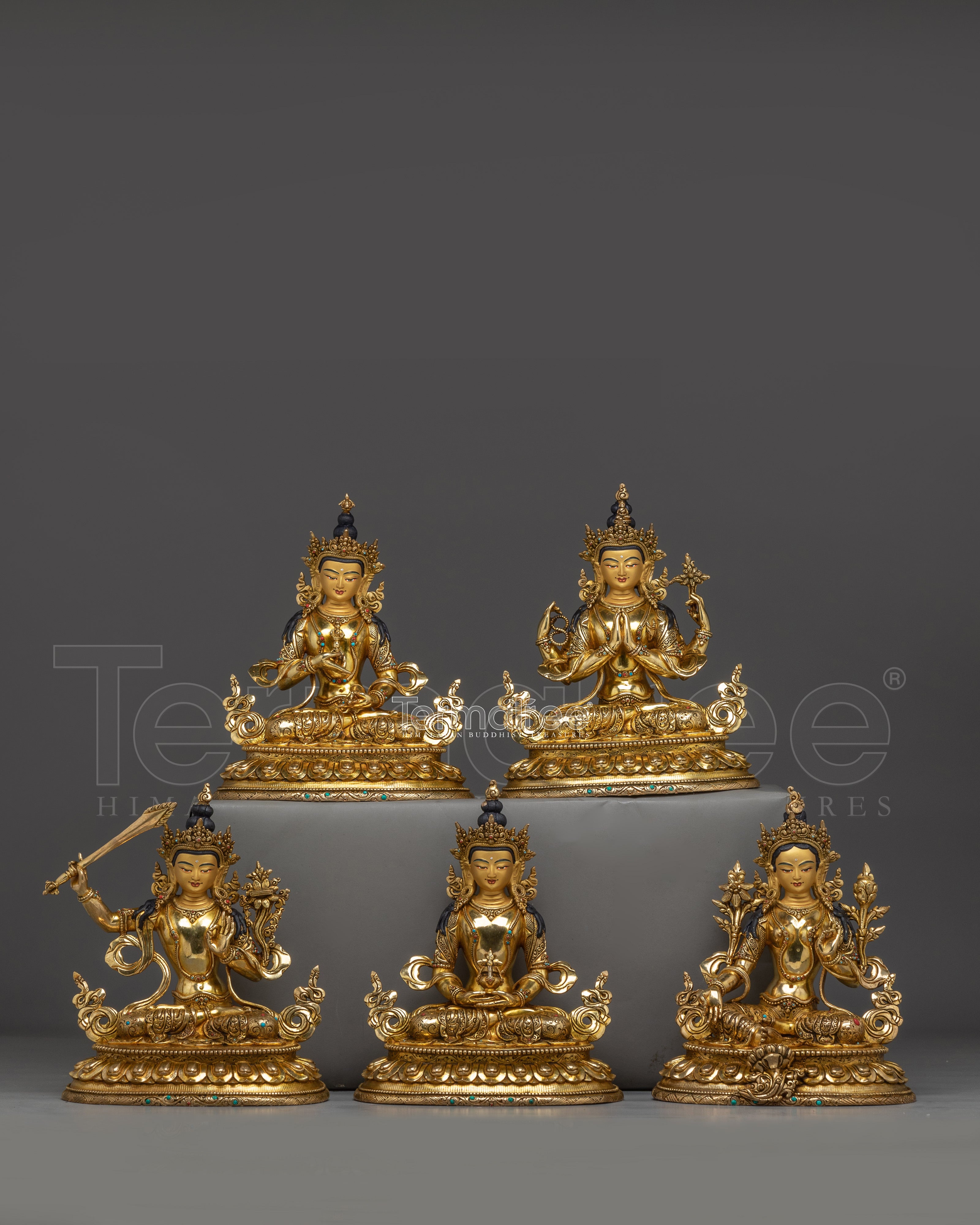 Boddhisattva Set Statue | Peaceful Deities Artwork
