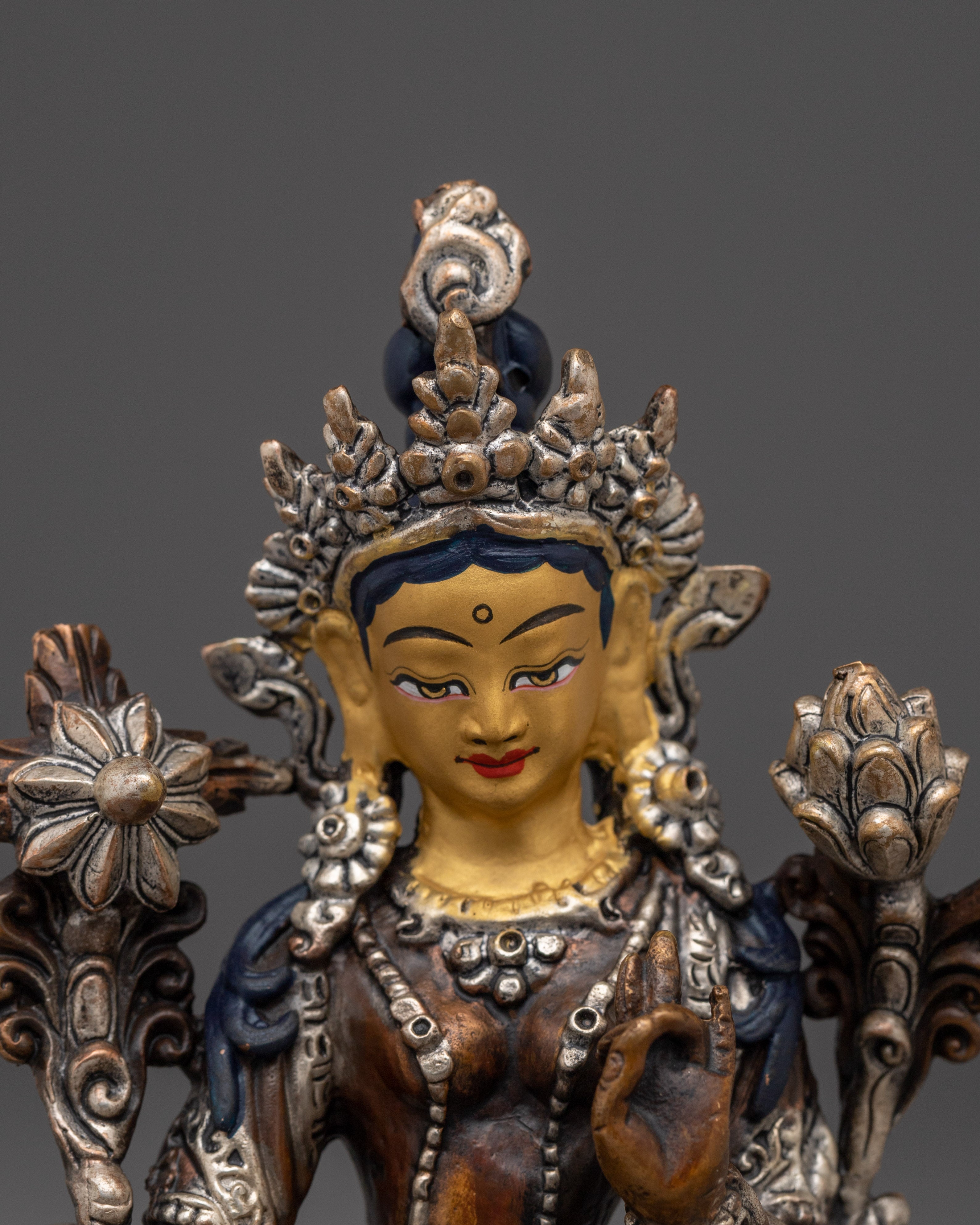 Oxidized Green Tara Nepali Artwork | Mother of All Buddhas
