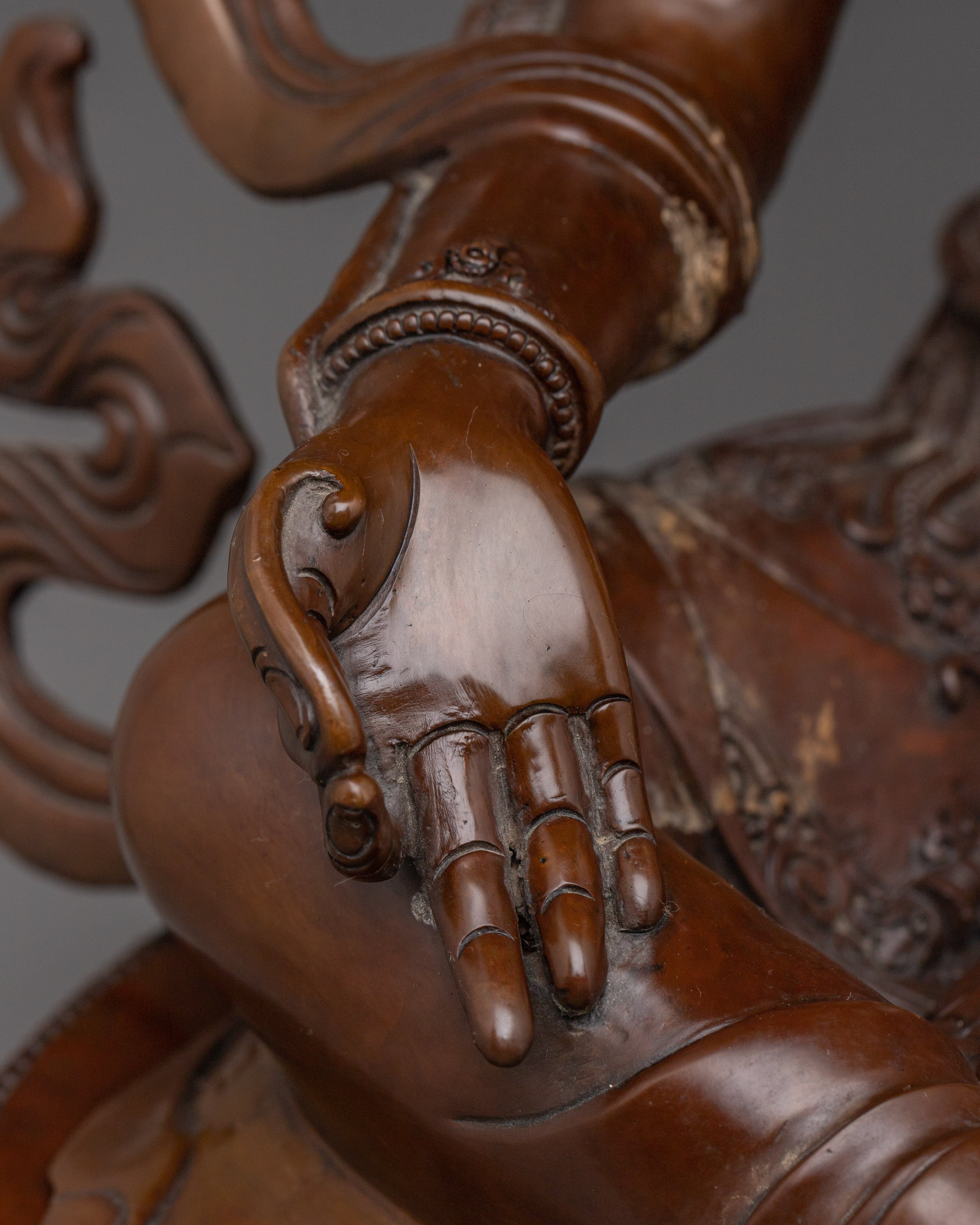 Oxidized Sacred Feminine Art of Green Tara | The Compassionate Protector