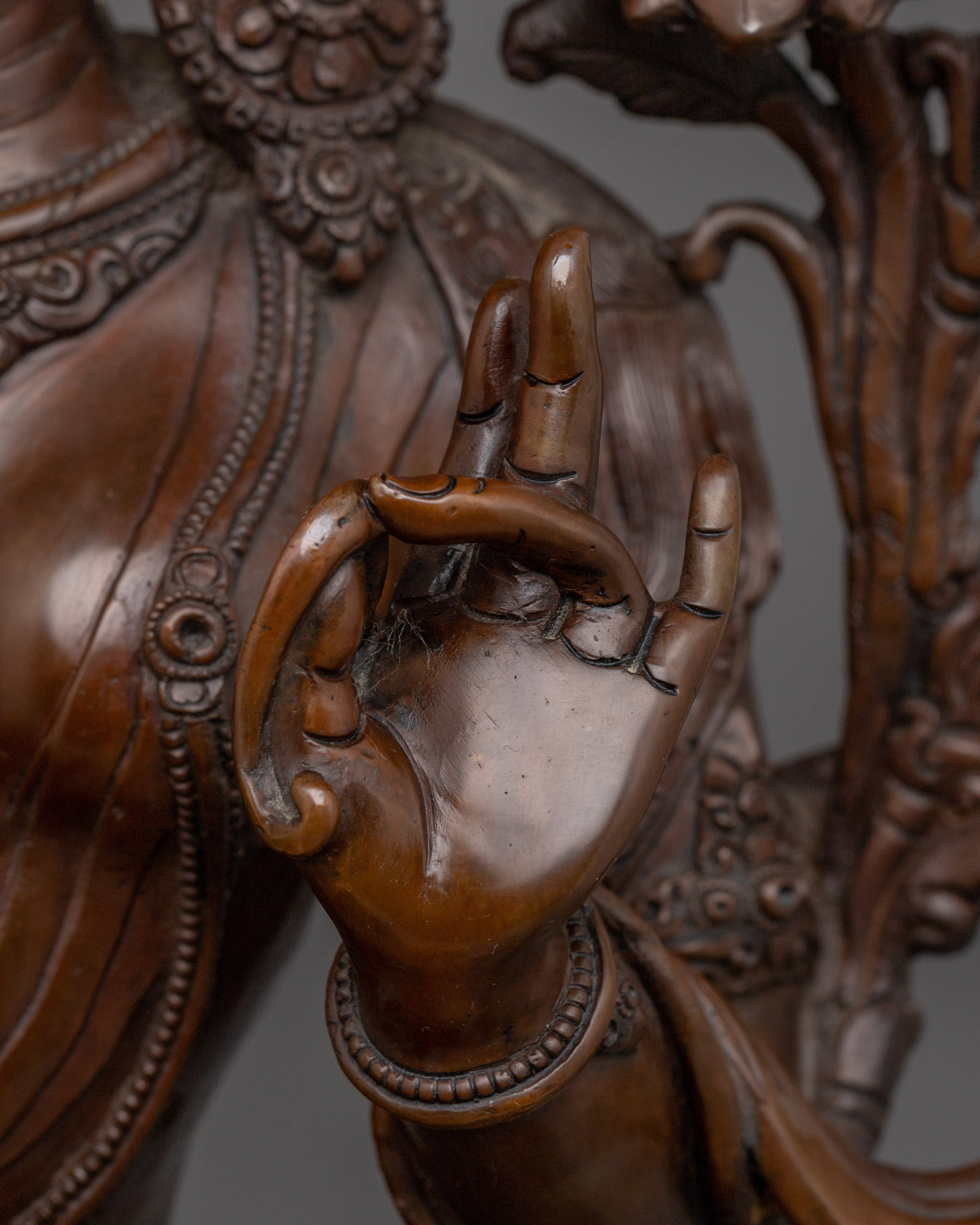 Oxidized Sacred Feminine Art of Green Tara | The Compassionate Protector