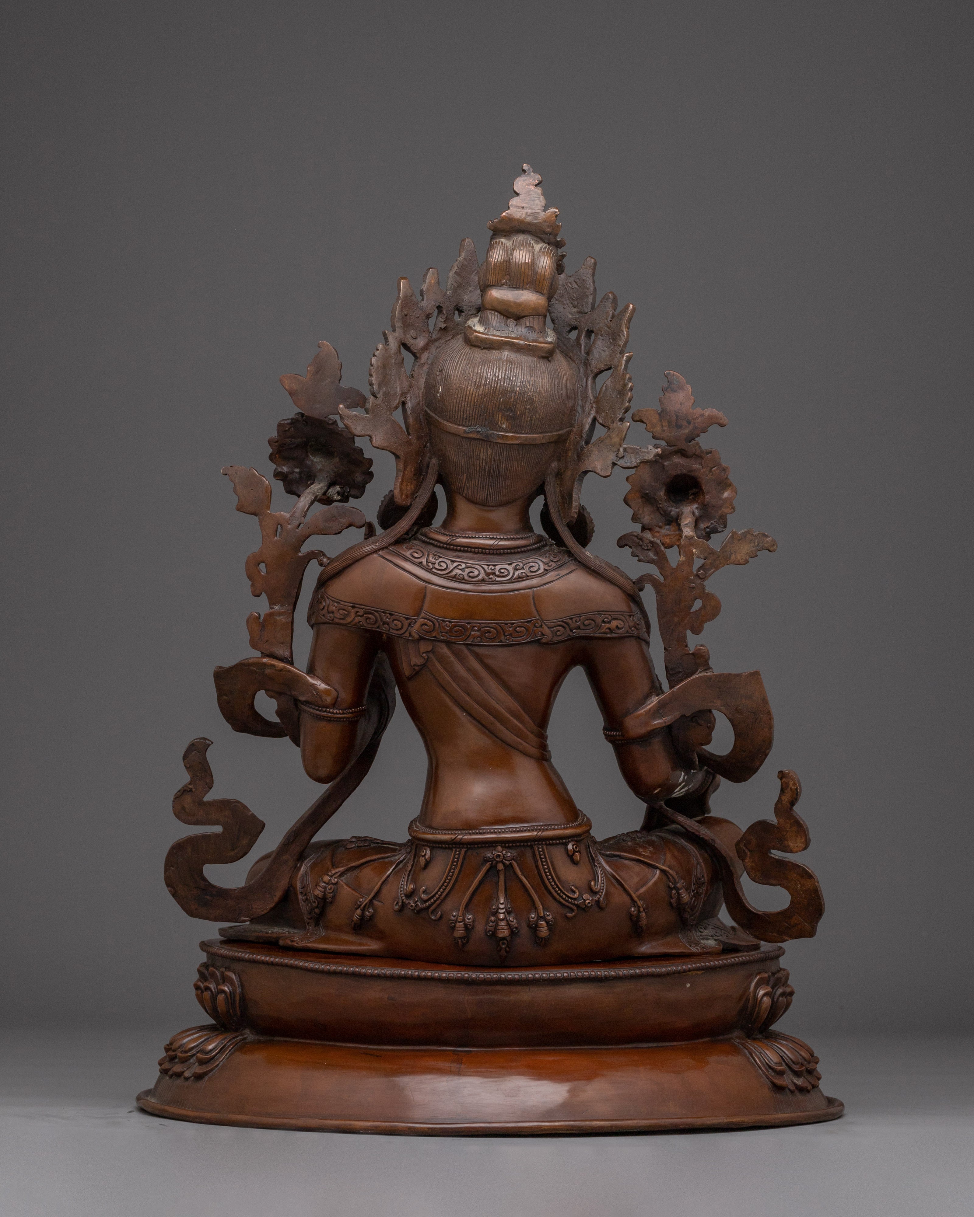 Oxidized Sacred Feminine Art of Green Tara | The Compassionate Protector