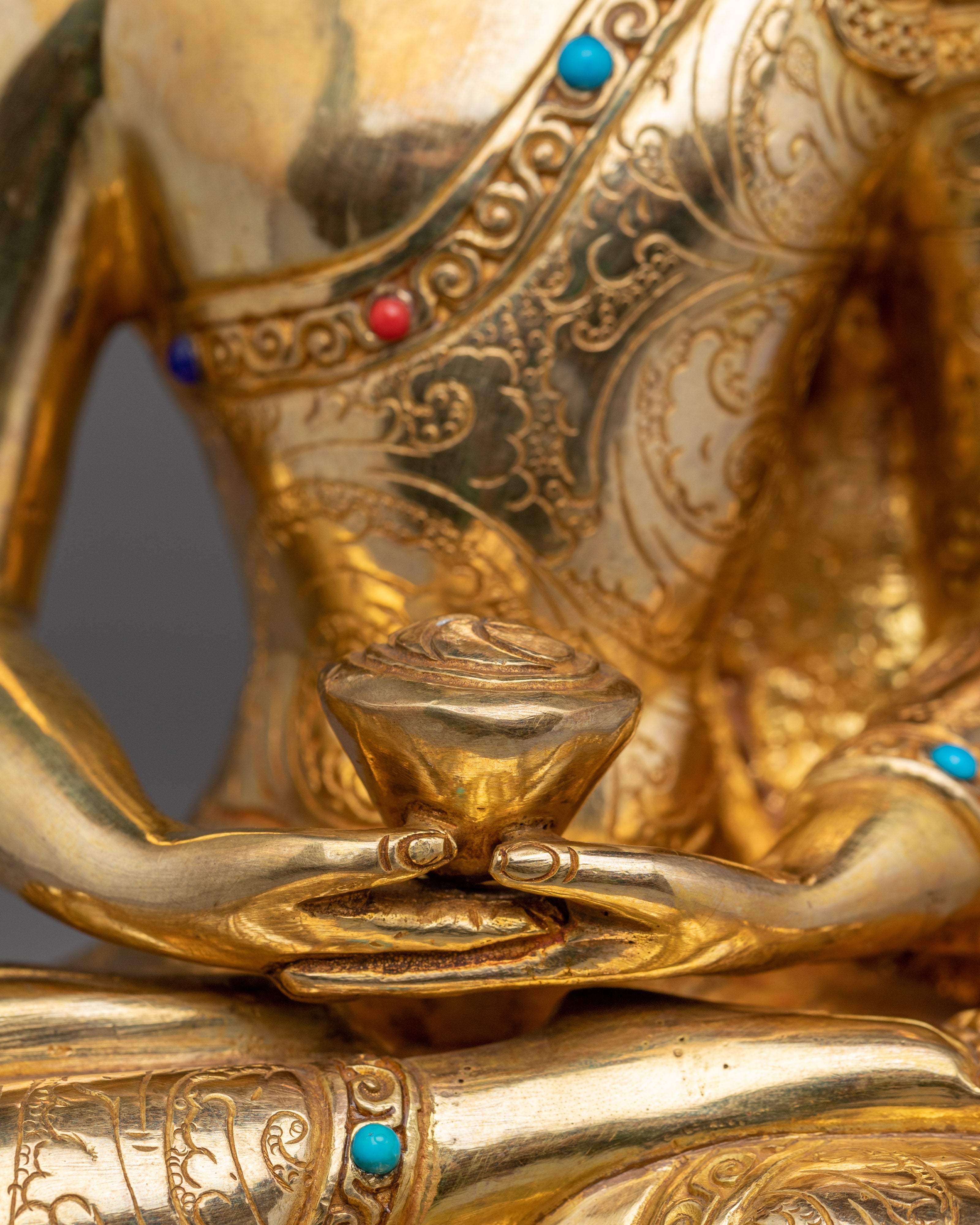 Vajrayana Golden Artwork of Amitabha Buddha | Buddha of Infinite Light