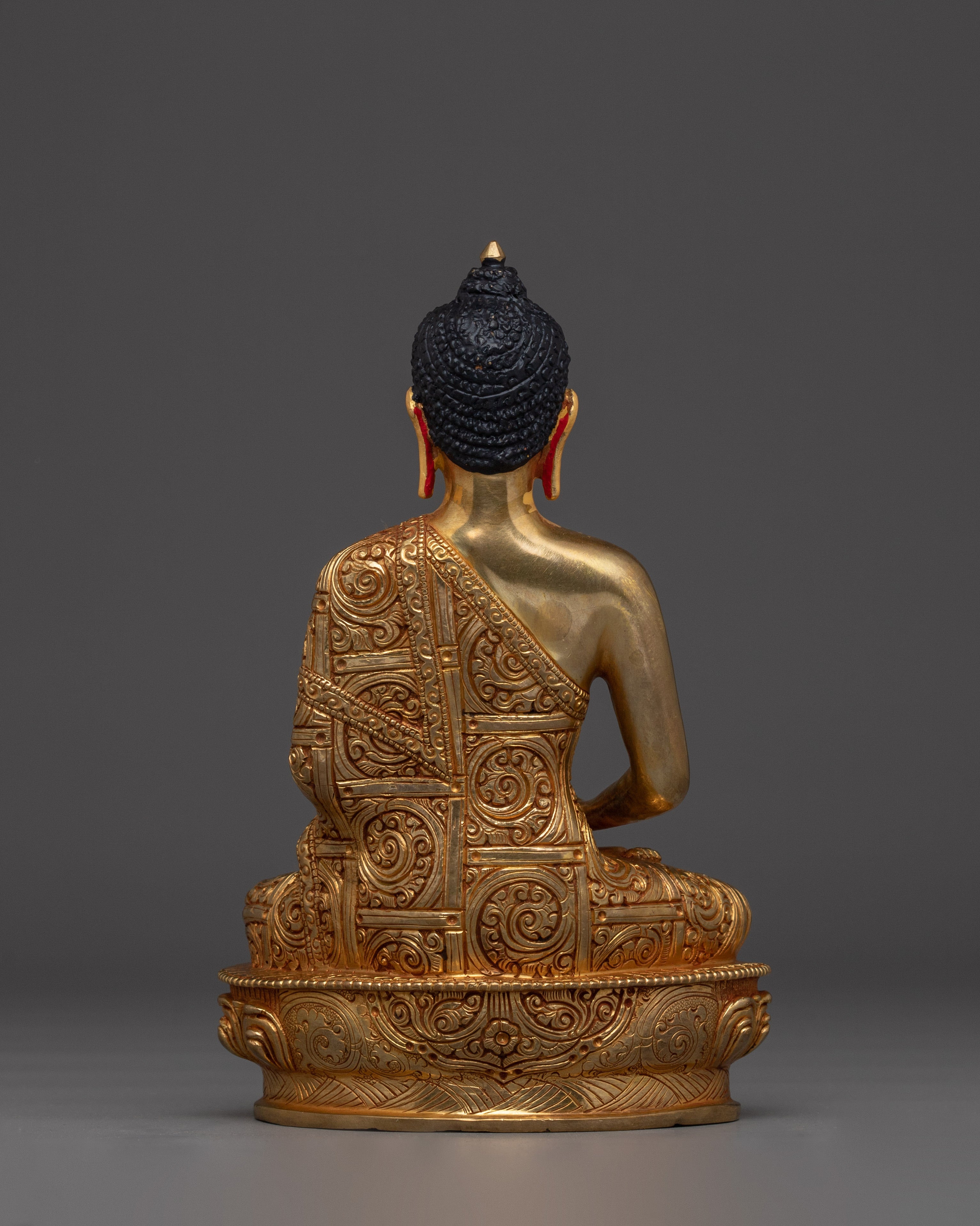 24K Gold Gilded Amitabha Buddha Statue | Meditation & Shrine Decor