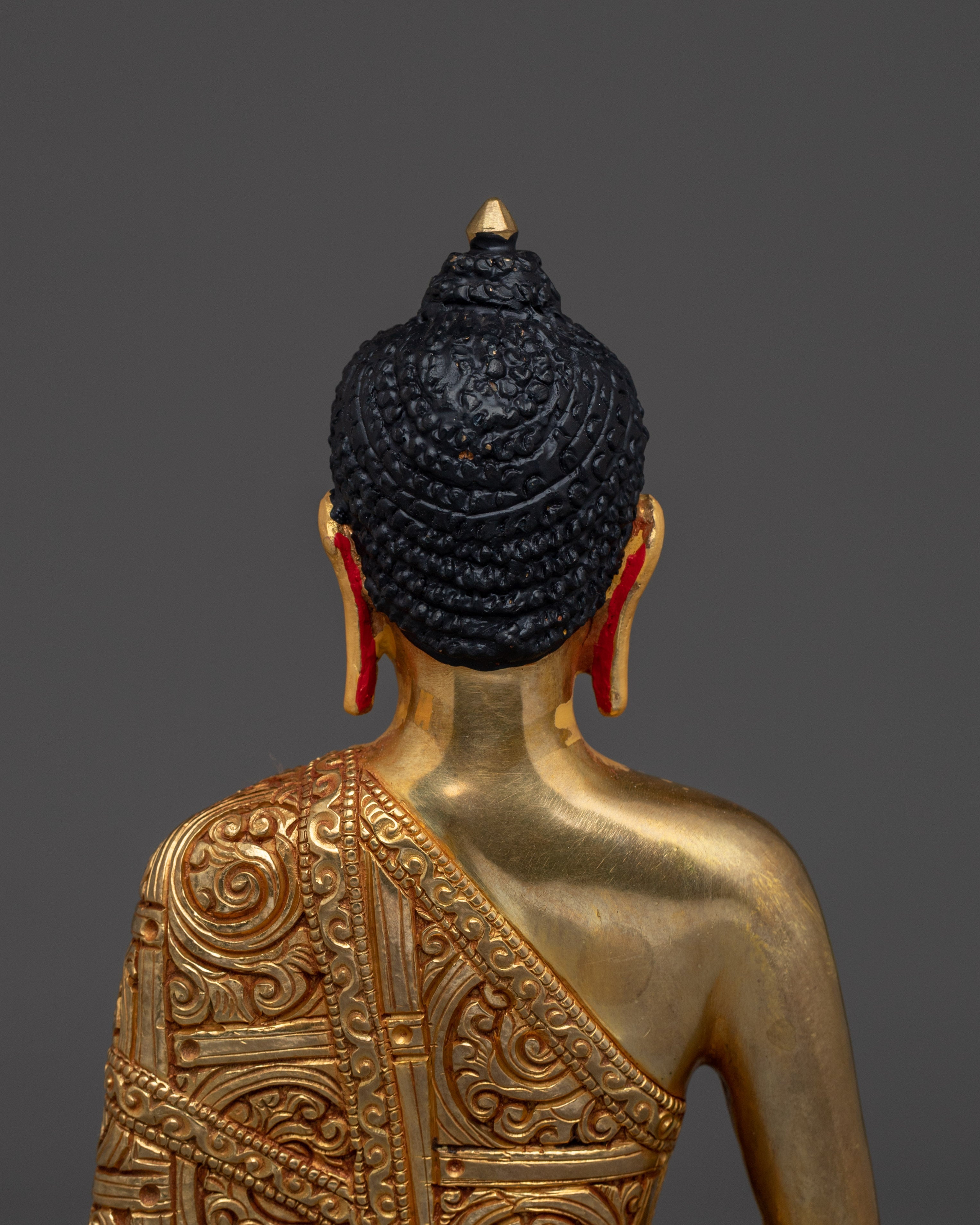 24K Gold Gilded Amitabha Buddha Statue | Meditation & Shrine Decor