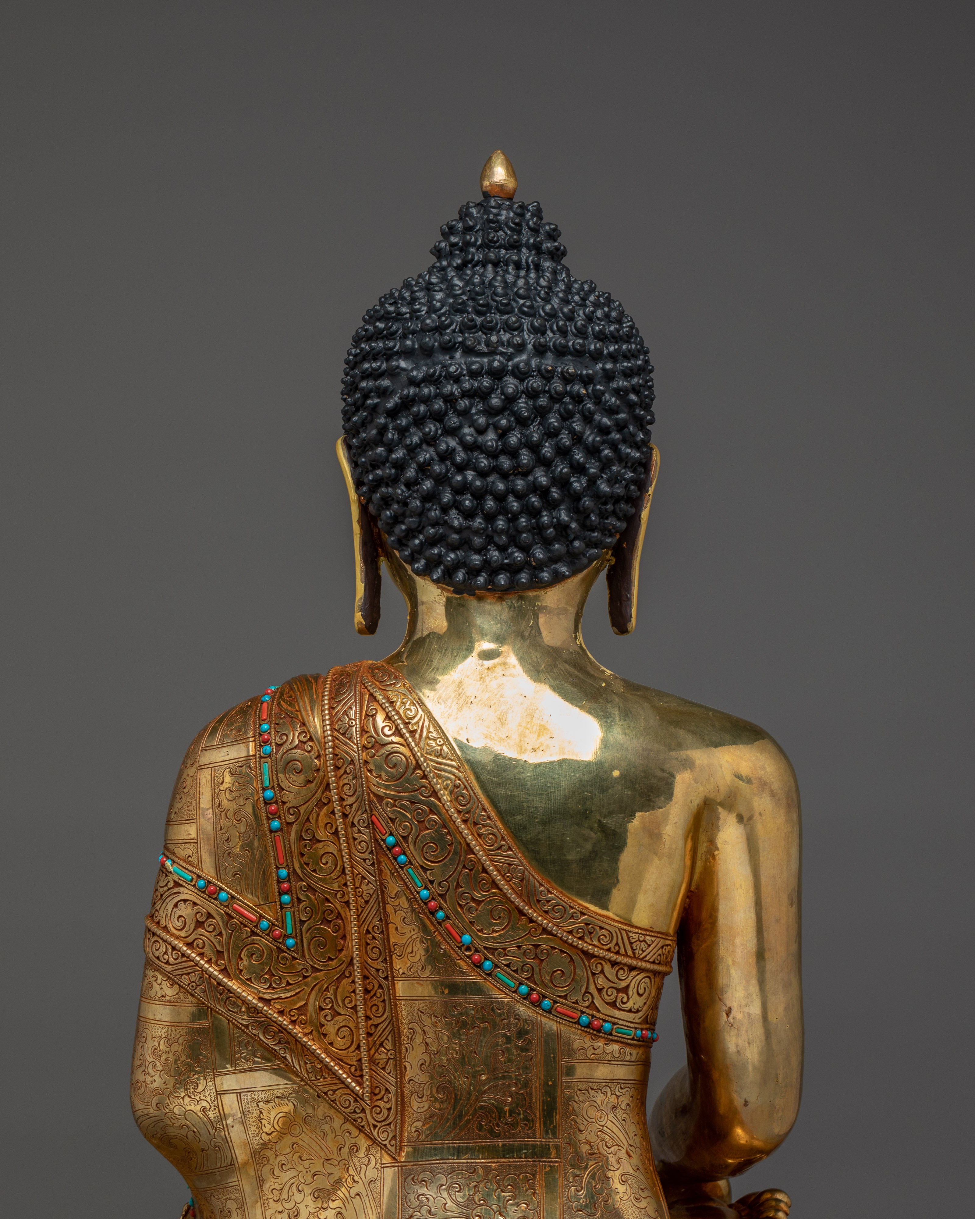 Tranquil Gautama Buddha Himalayan Statue | Shakyamuni Buddha Artwork