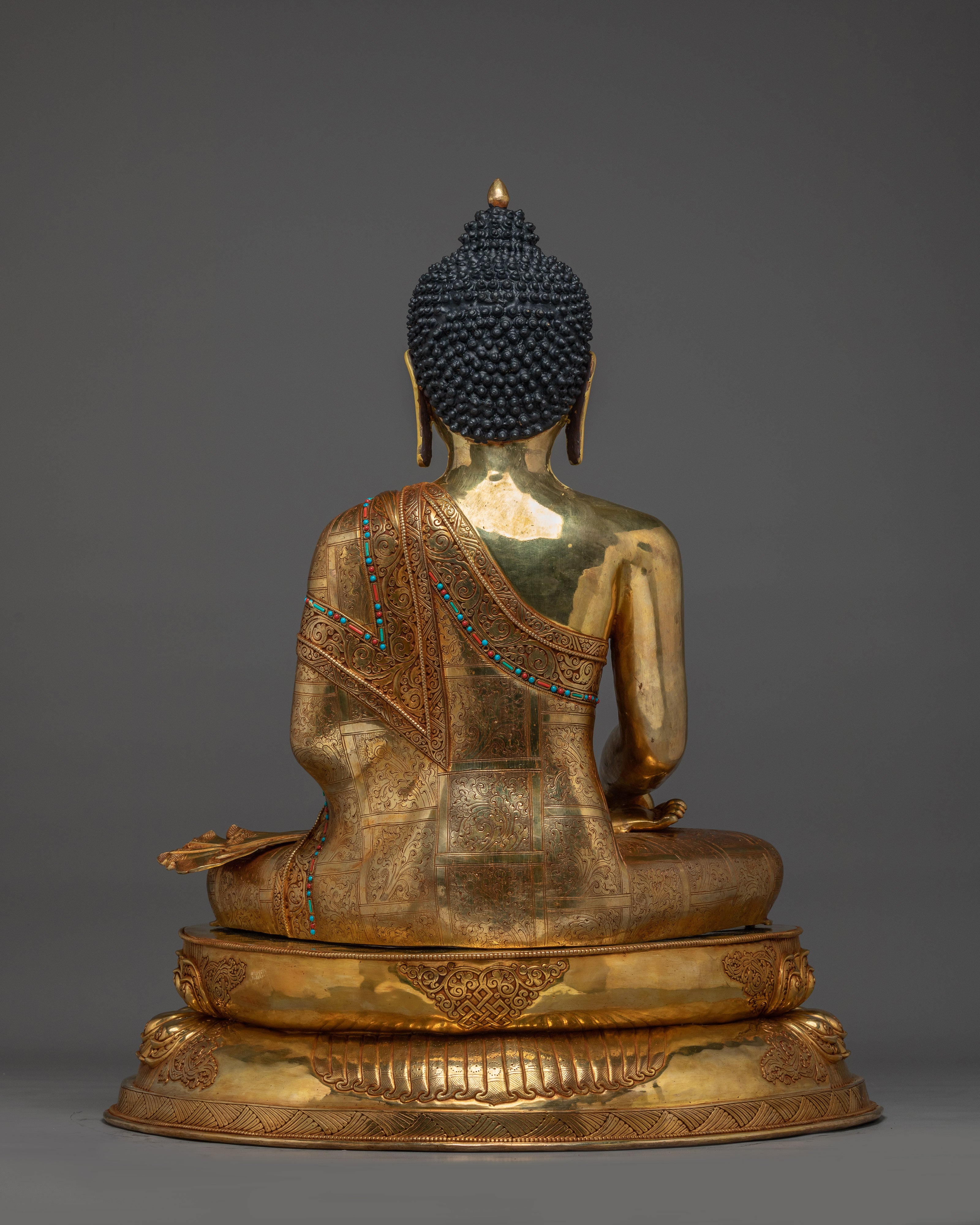 Buddhist Golden Three Buddha Set | Buddha Trinity Artwork