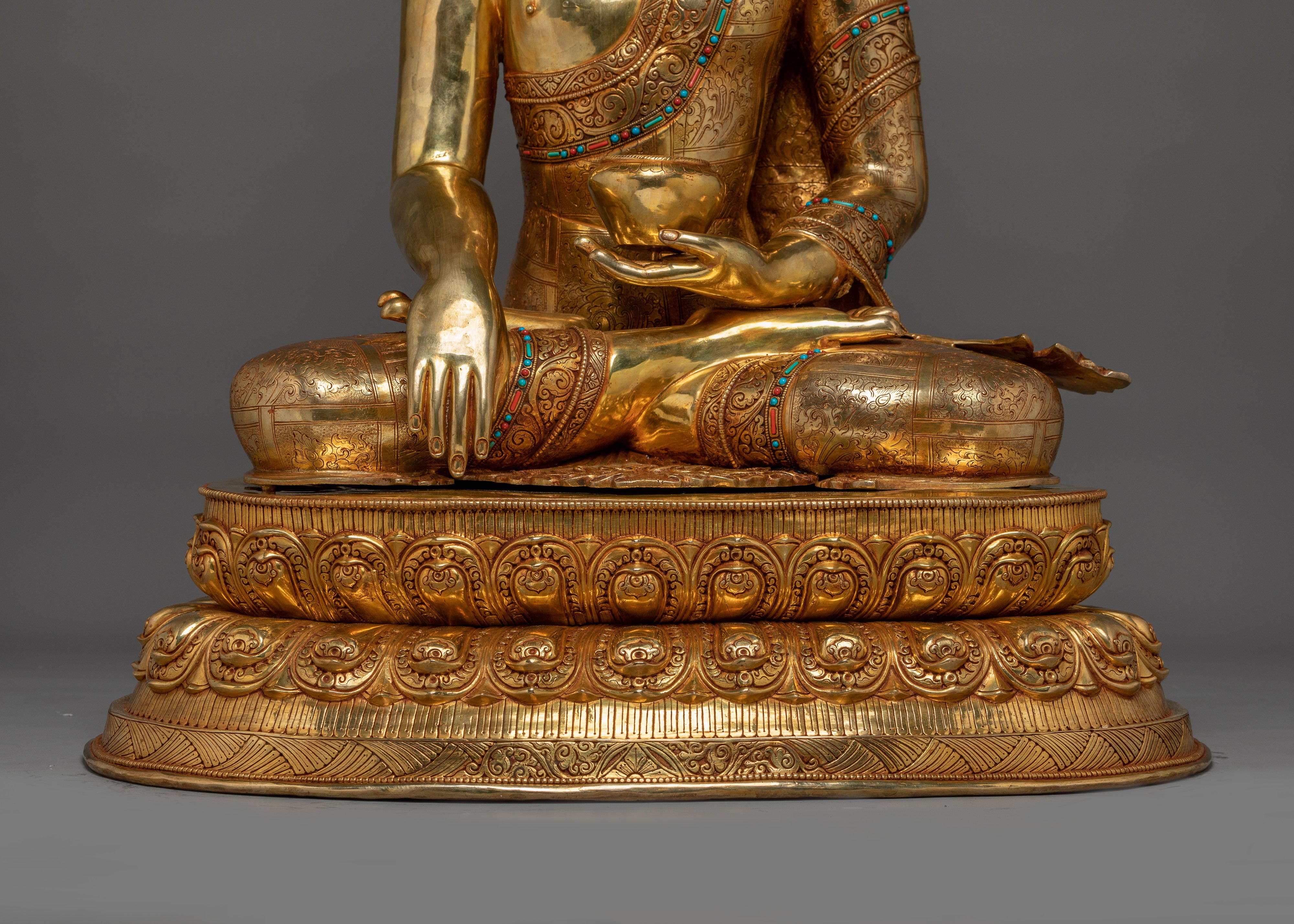 Tranquil Gautama Buddha Himalayan Statue | Shakyamuni Buddha Artwork