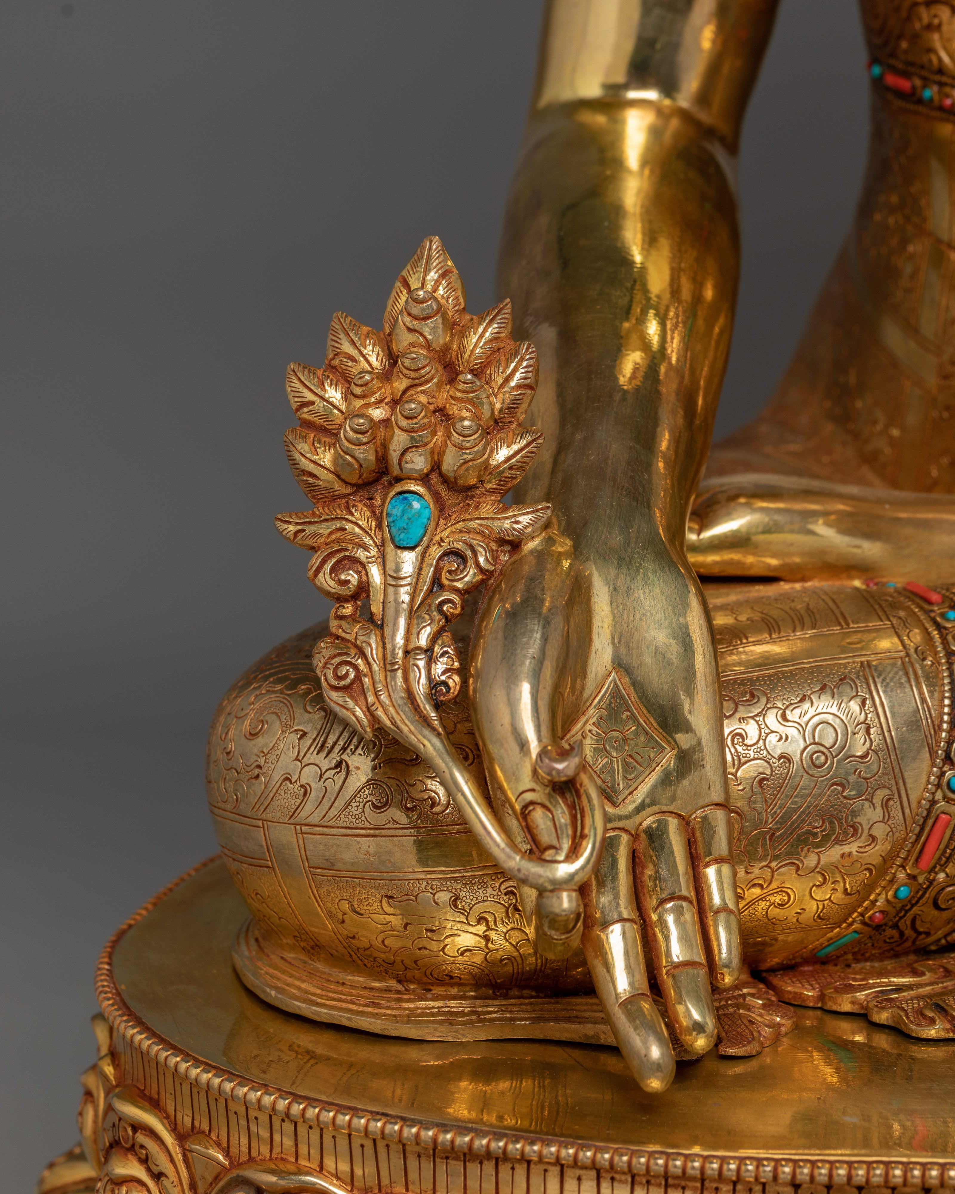 Buddhist Golden Three Buddha Set | Buddha Trinity Artwork