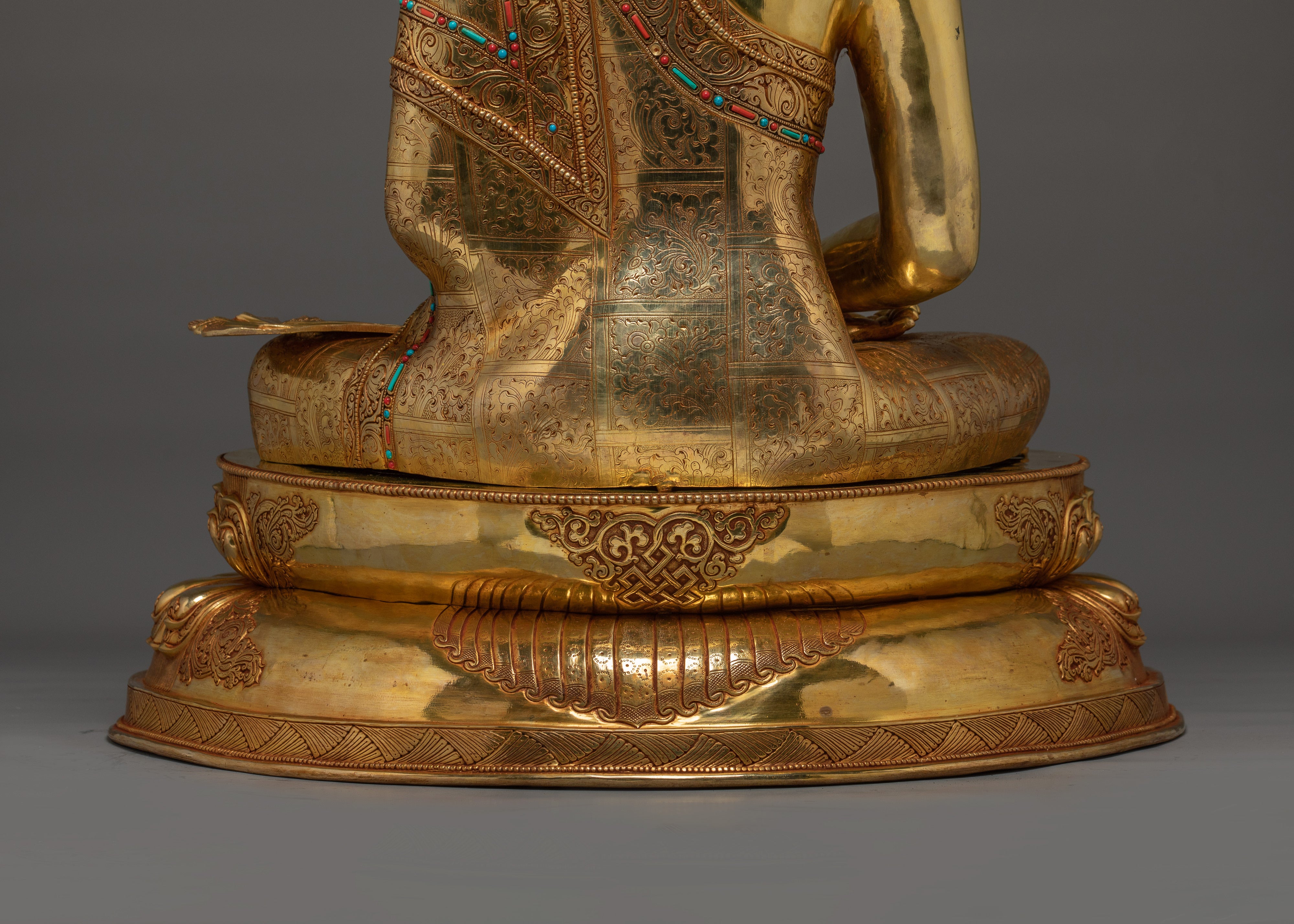 Buddhist Golden Three Buddha Set | Buddha Trinity Artwork