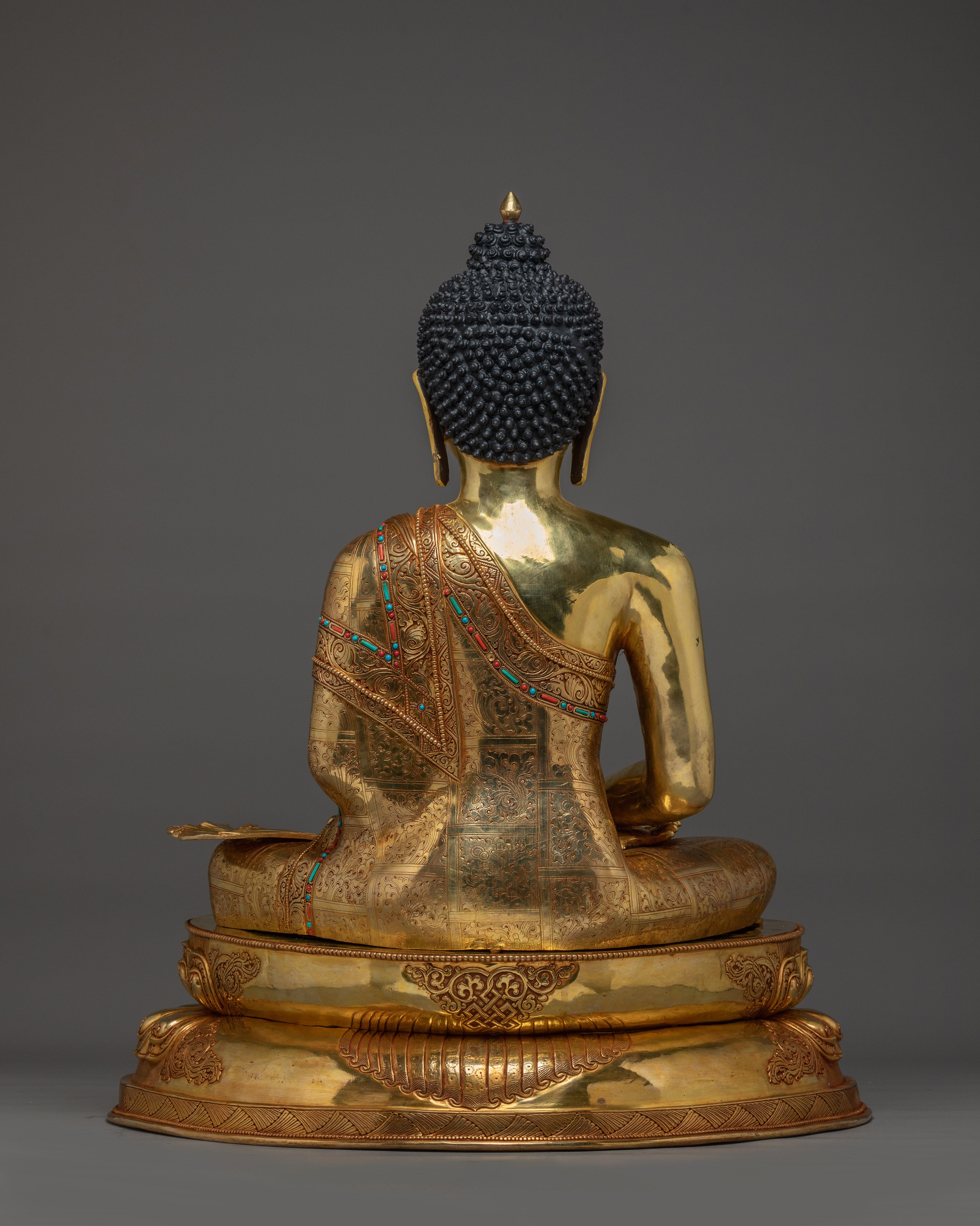 Buddhist Spiritual Amitabha Buddha Statue | Altar Golden Decor