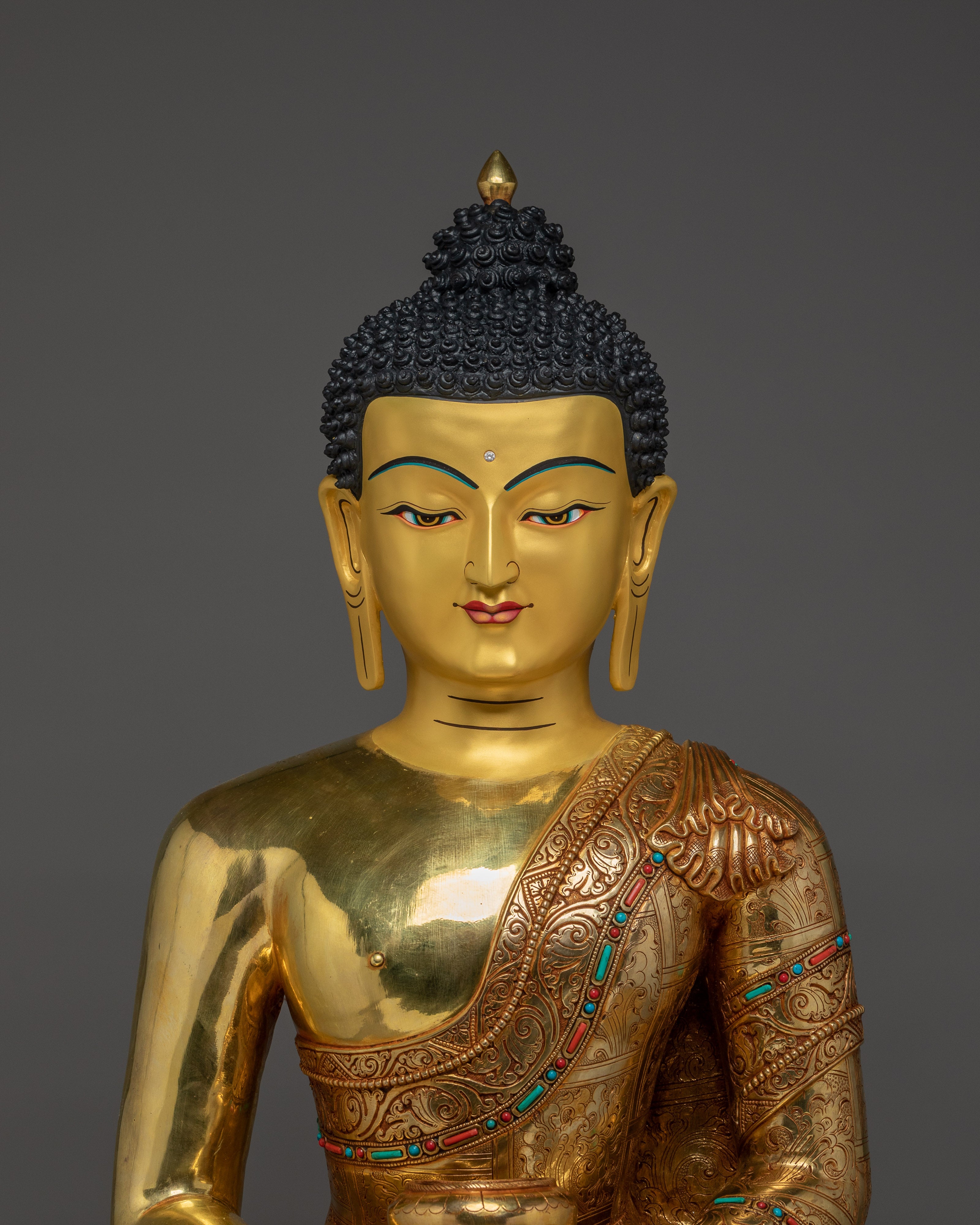 Buddhist Spiritual Amitabha Buddha Statue | Altar Golden Decor