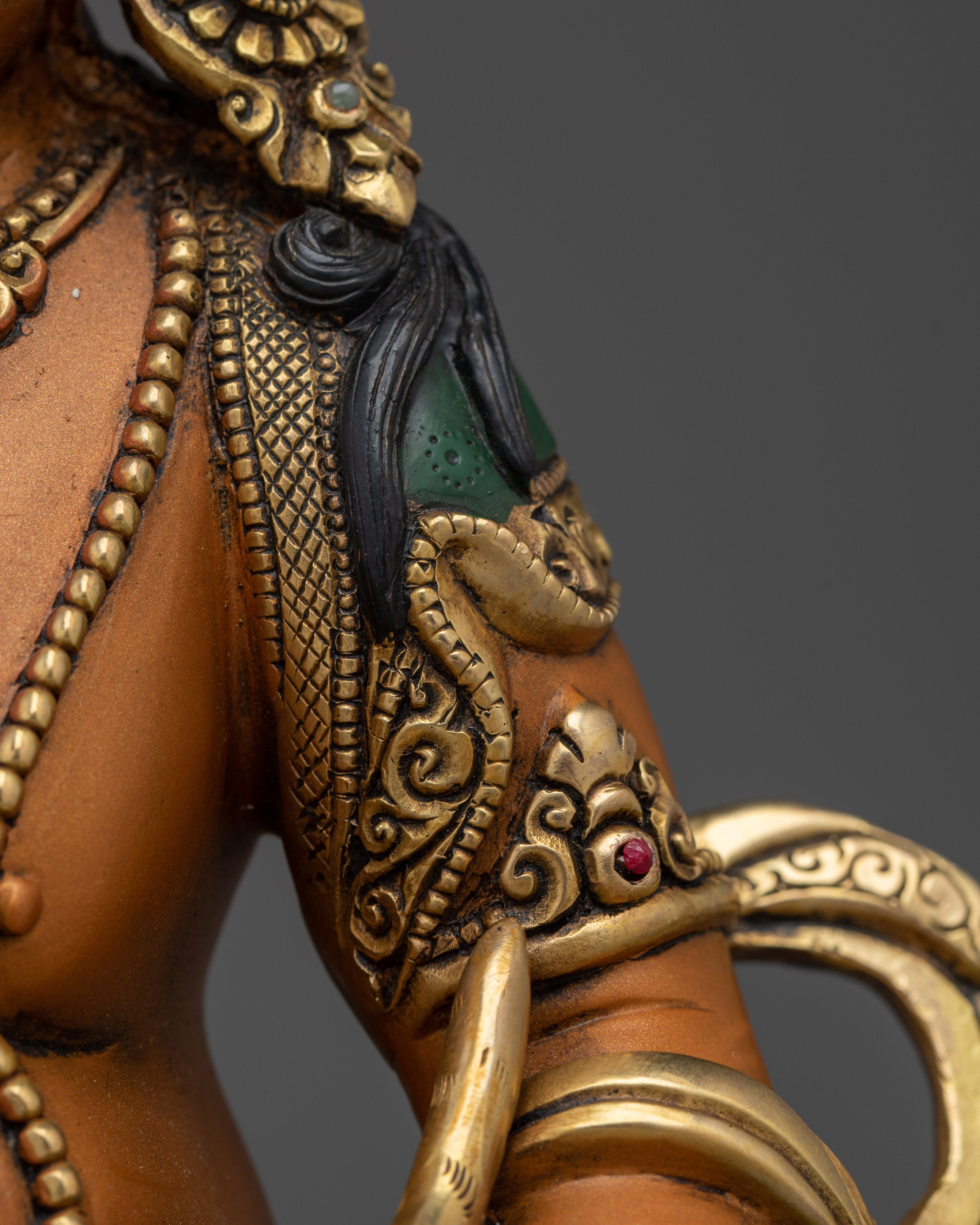 Brown Dzambhala Statue | Symbol of Wealth and Prosperity