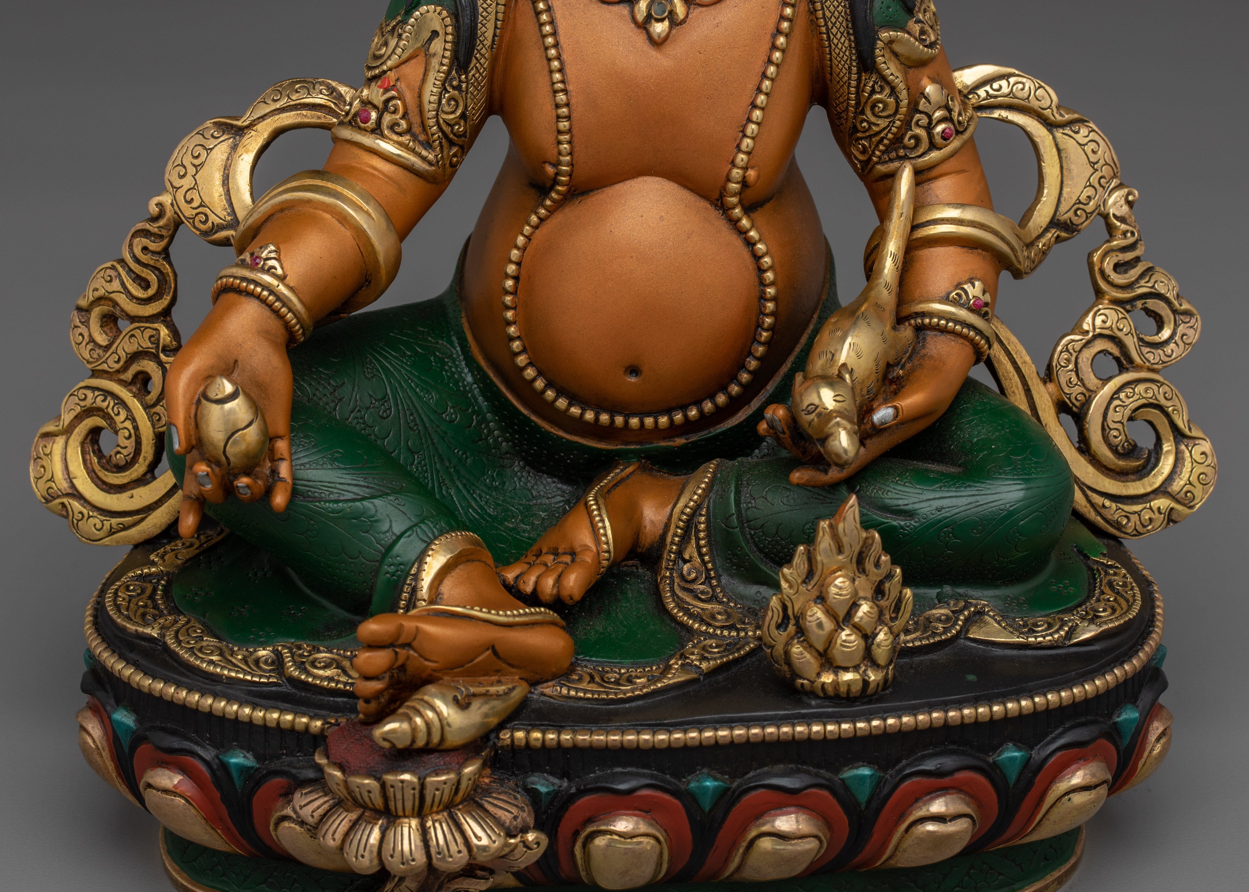 Brown Dzambhala Statue | Symbol of Wealth and Prosperity