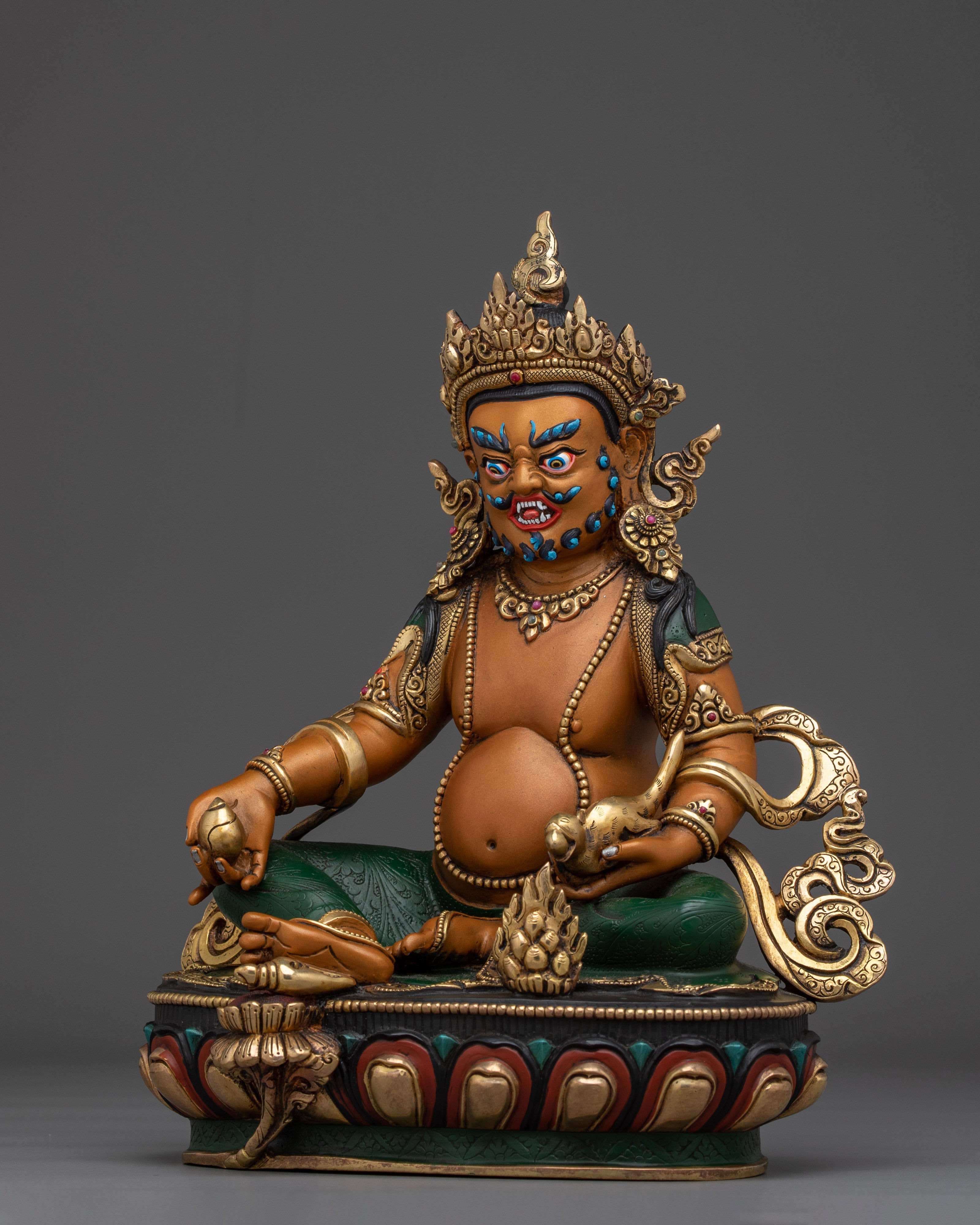 Brown Dzambhala Statue | Symbol of Wealth and Prosperity