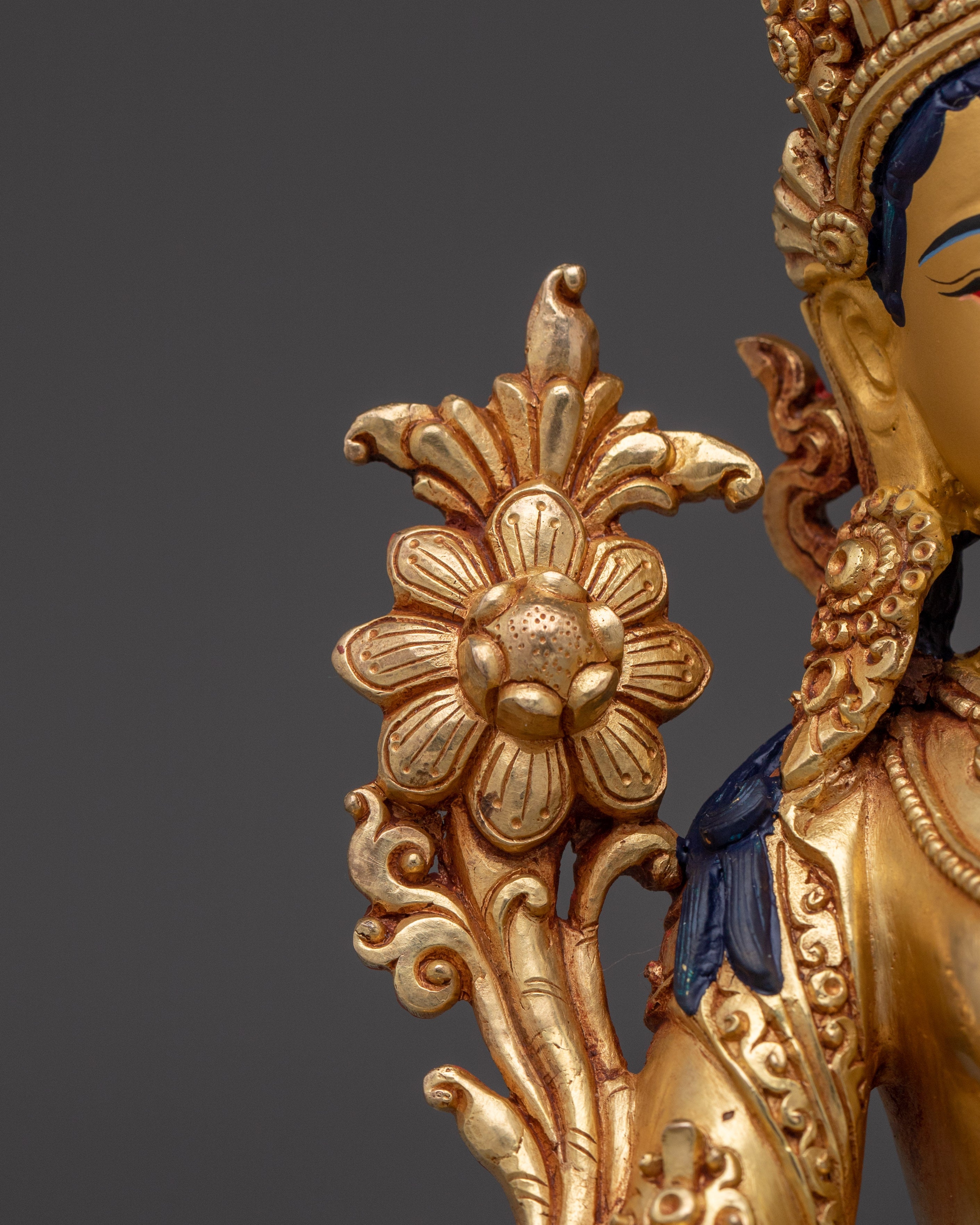 Tibetan Revered Deity White Tara | Buddhist Healing Goddess Artwork