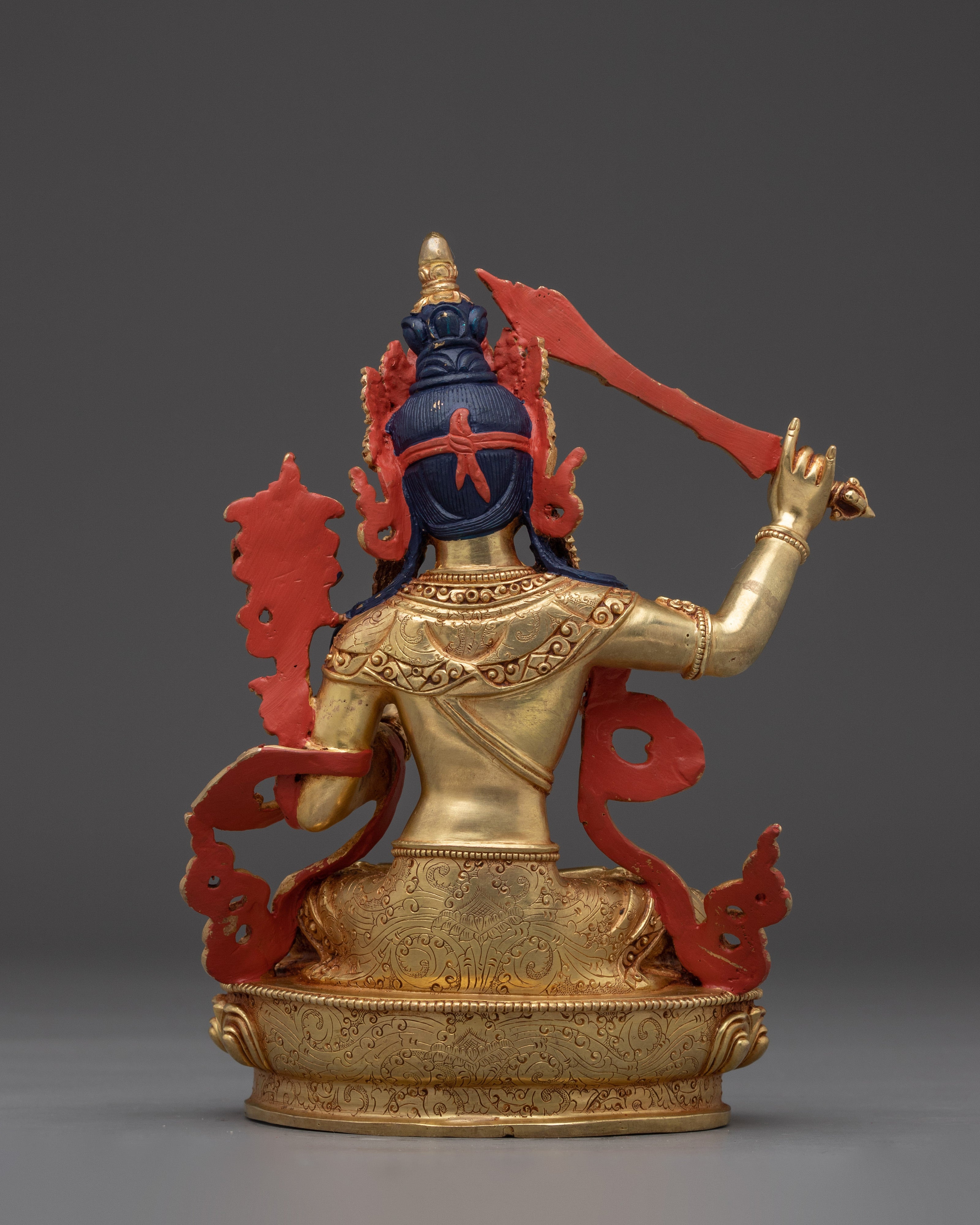 Wisdom Bodhisattva Manjushri Figurine | Tibetan Buddhism Art