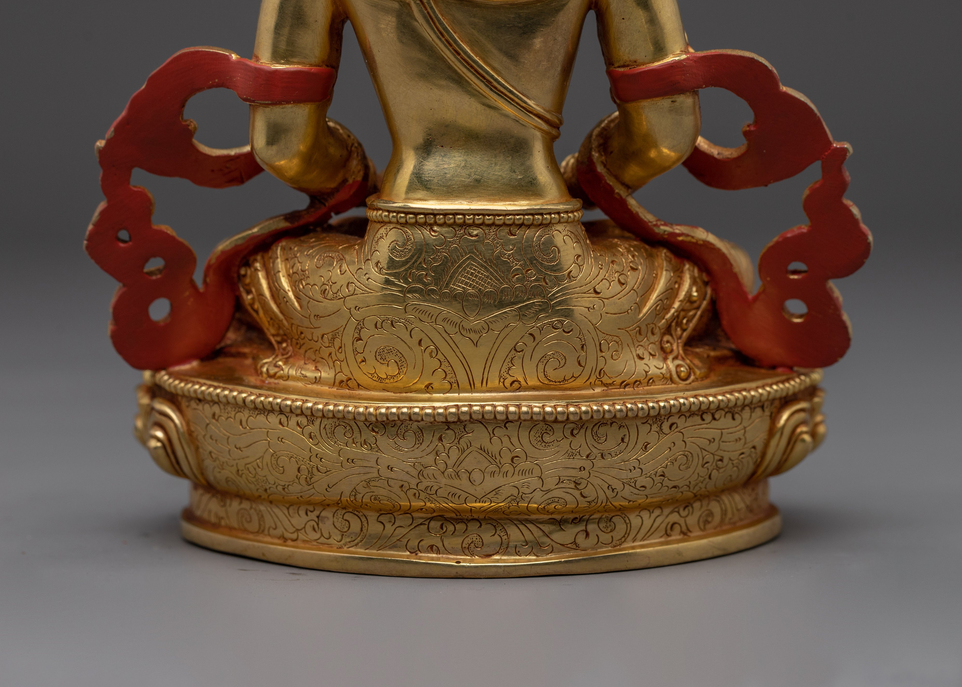 Tibetan Golden Amitayus Statue | Longevity and Healing Decor