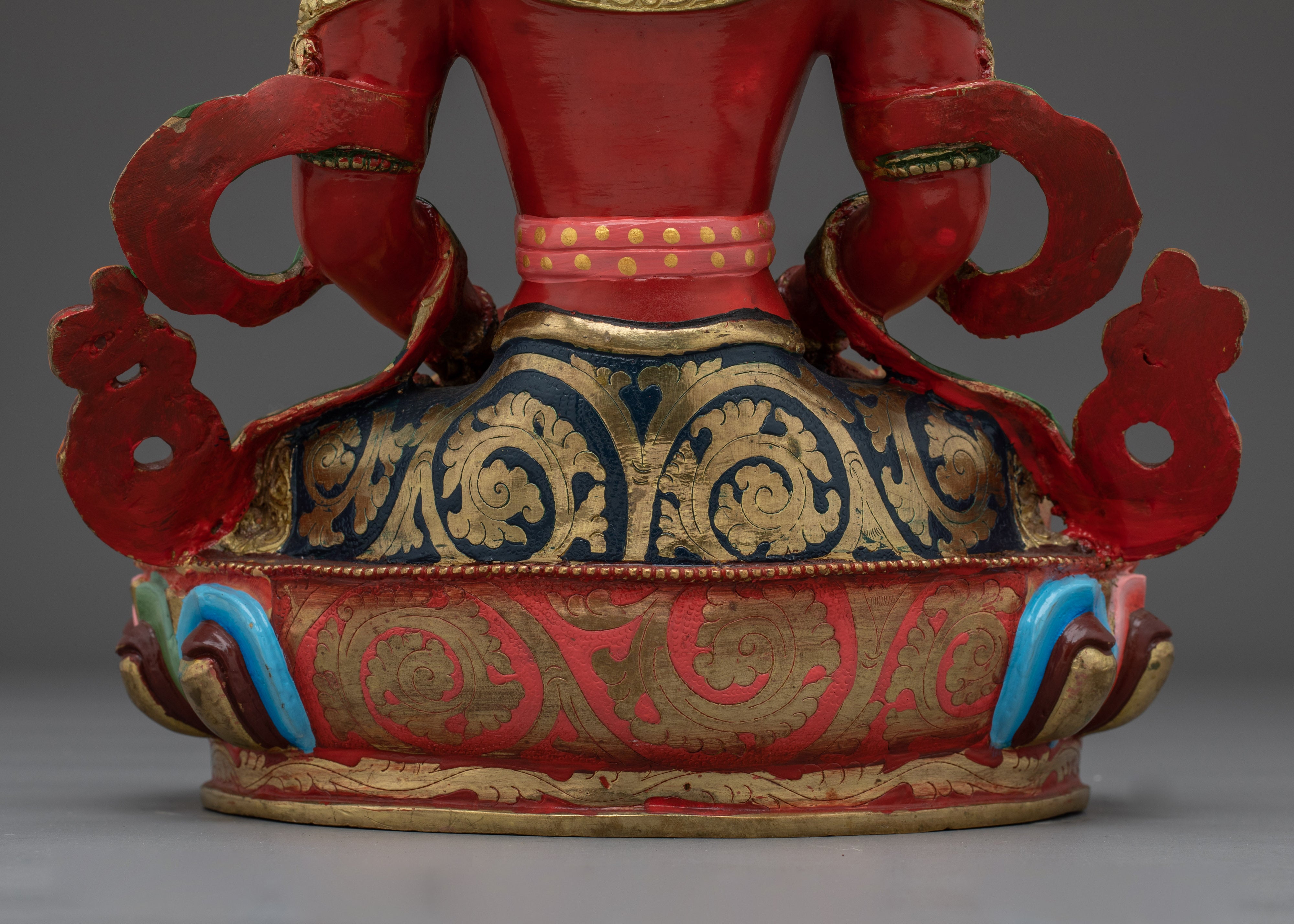 Amitayus Statue with Intricate Copper Details | Ideal for Meditation, Spiritual Practice