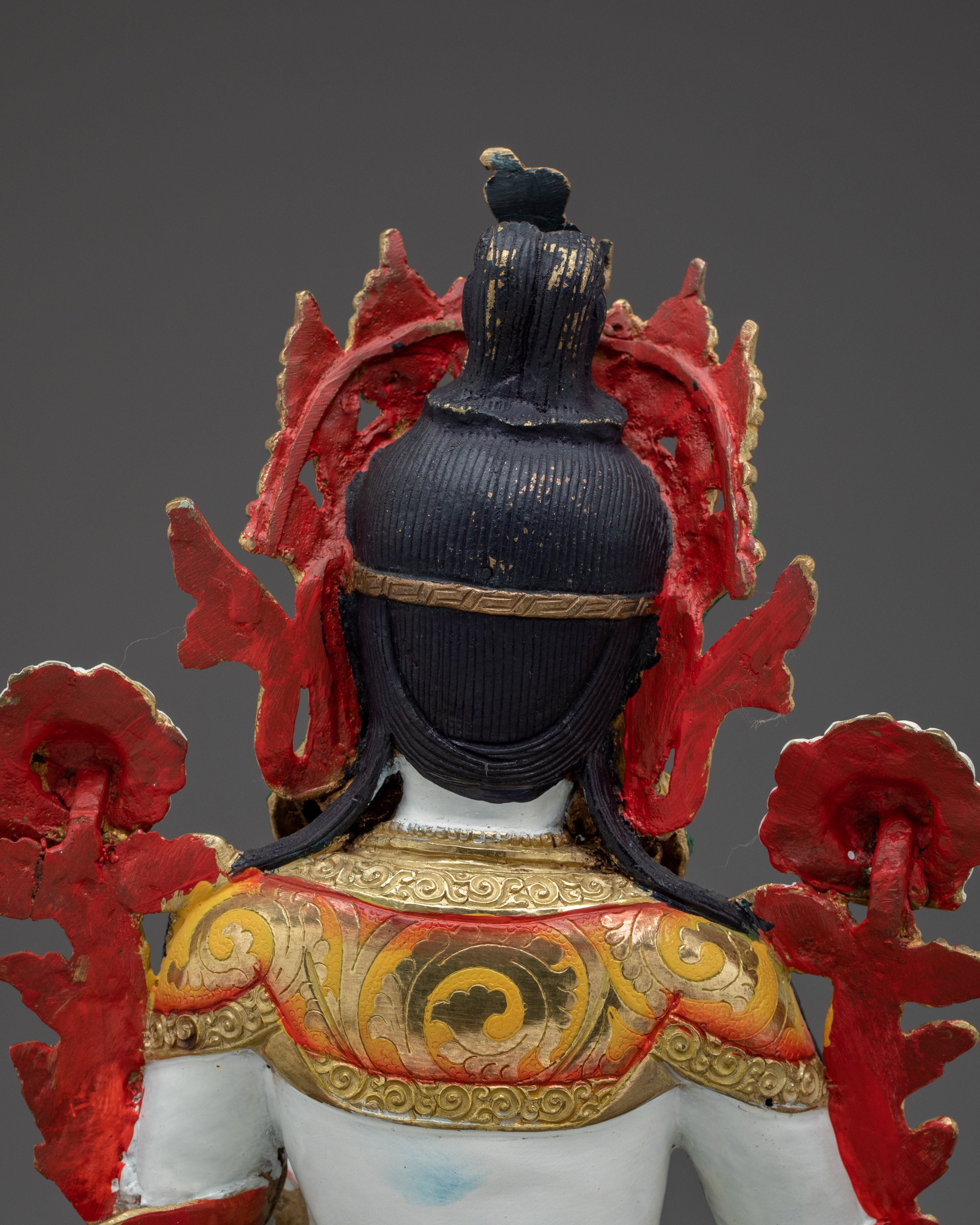 Colorful White Tara Statue | Sita Tara - Tibetan Healing Deity