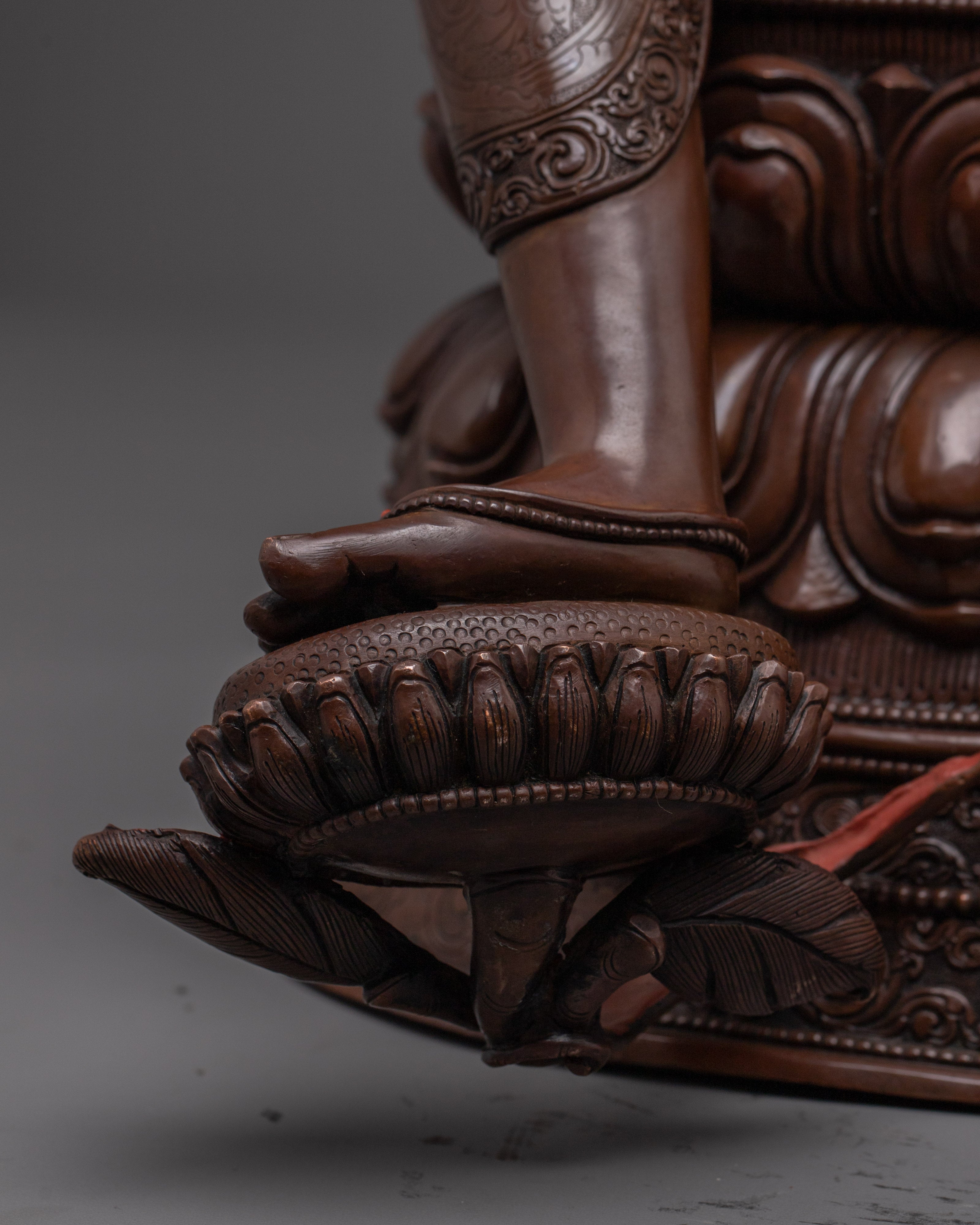 Oxidized Green Tara Decor Statue | Shyama Tara - Compassionate Diety