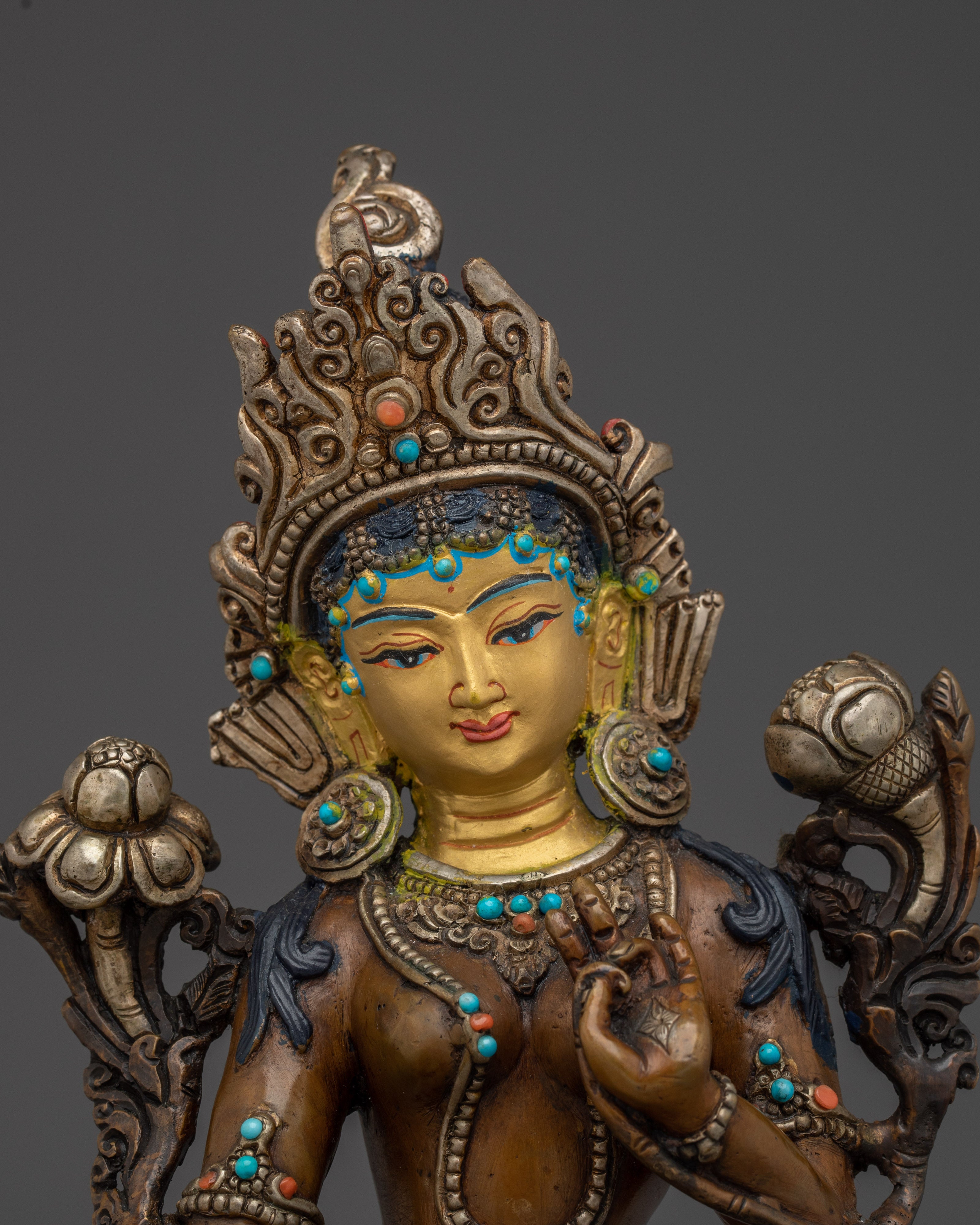 Compassionate Goddess Shyama Tara Statue | Mother of All Buddhas