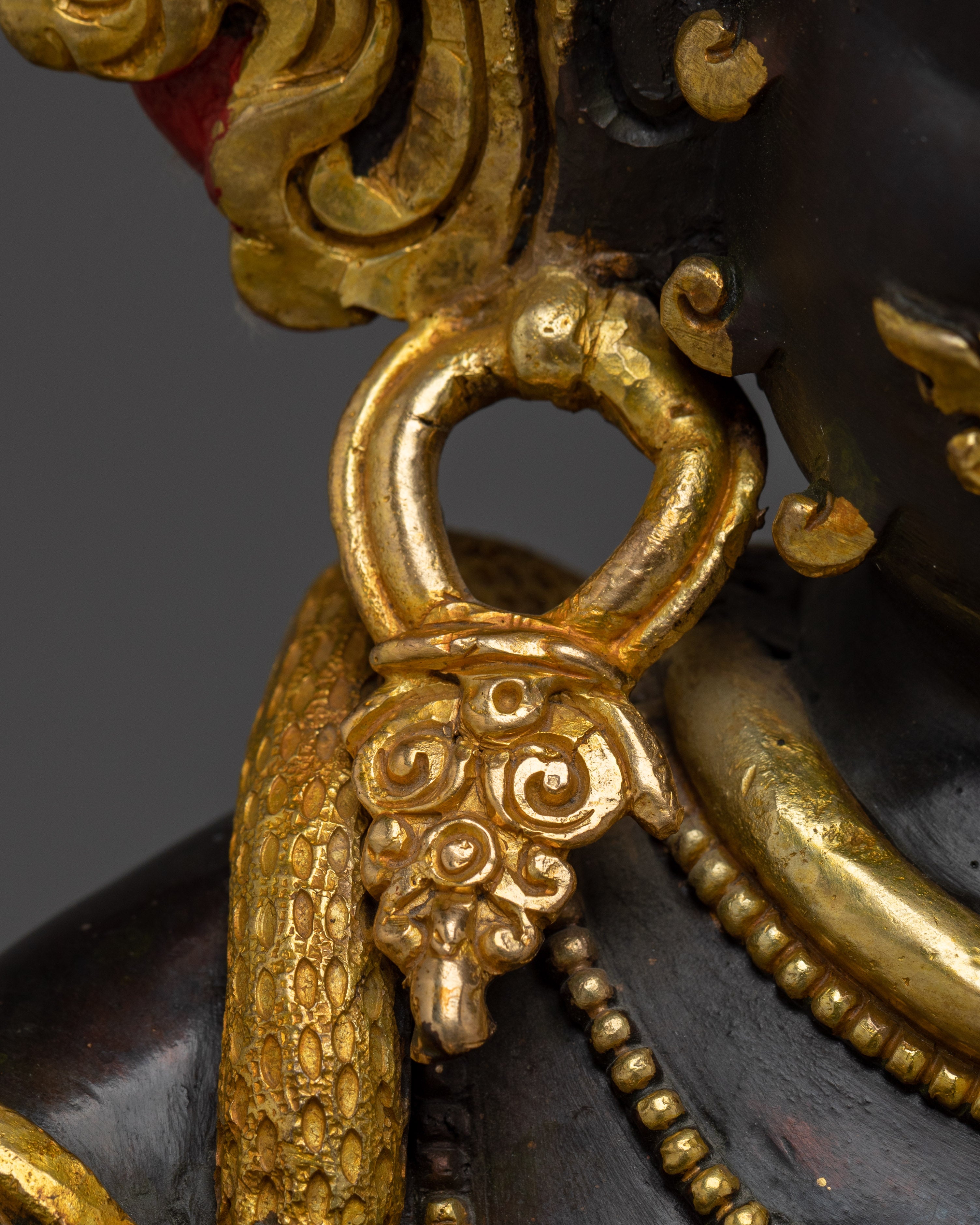 Tibetan Black Dzambhala Statue | Spiritual wealth Deity