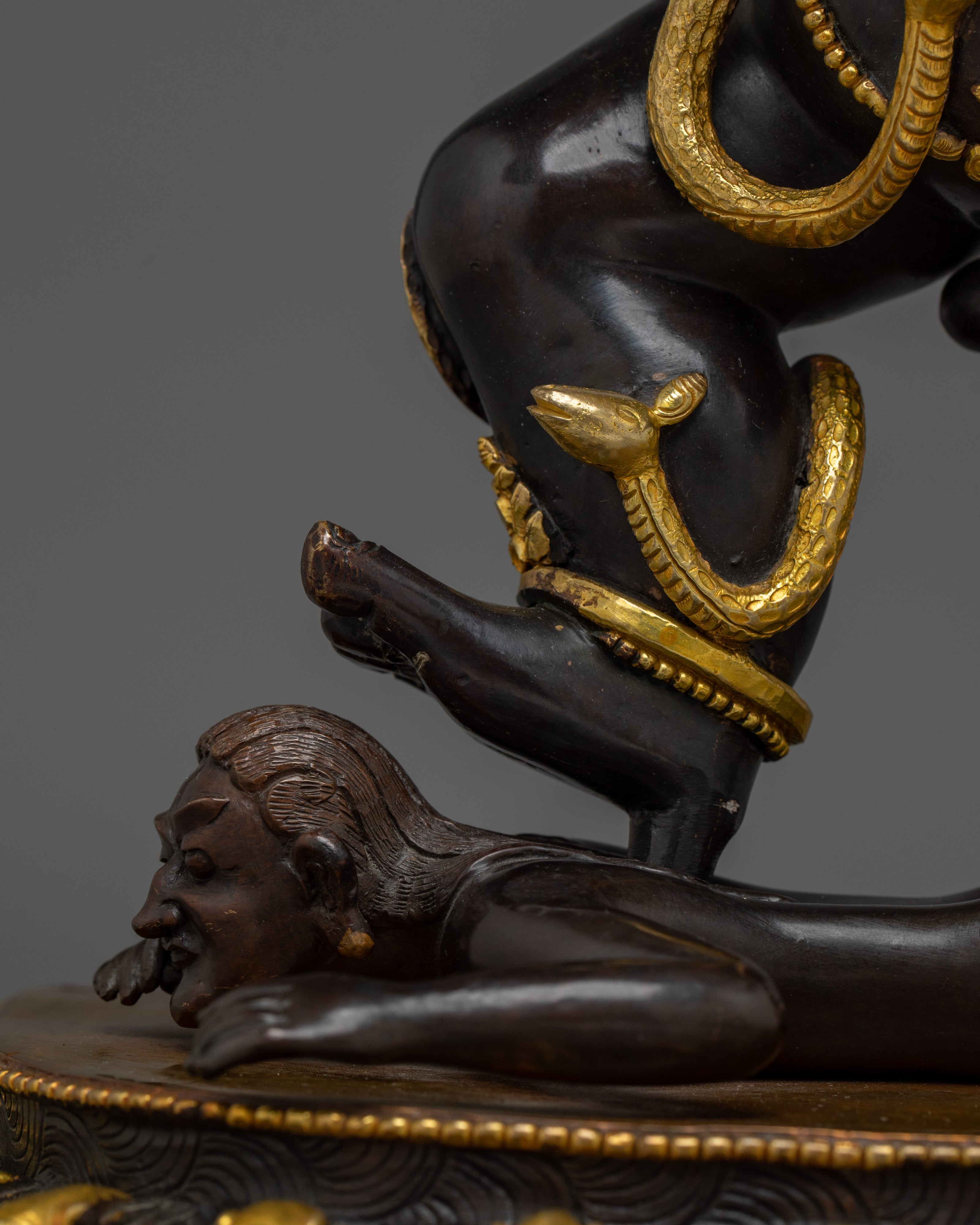 Tibetan Black Dzambhala Statue | Spiritual wealth Deity