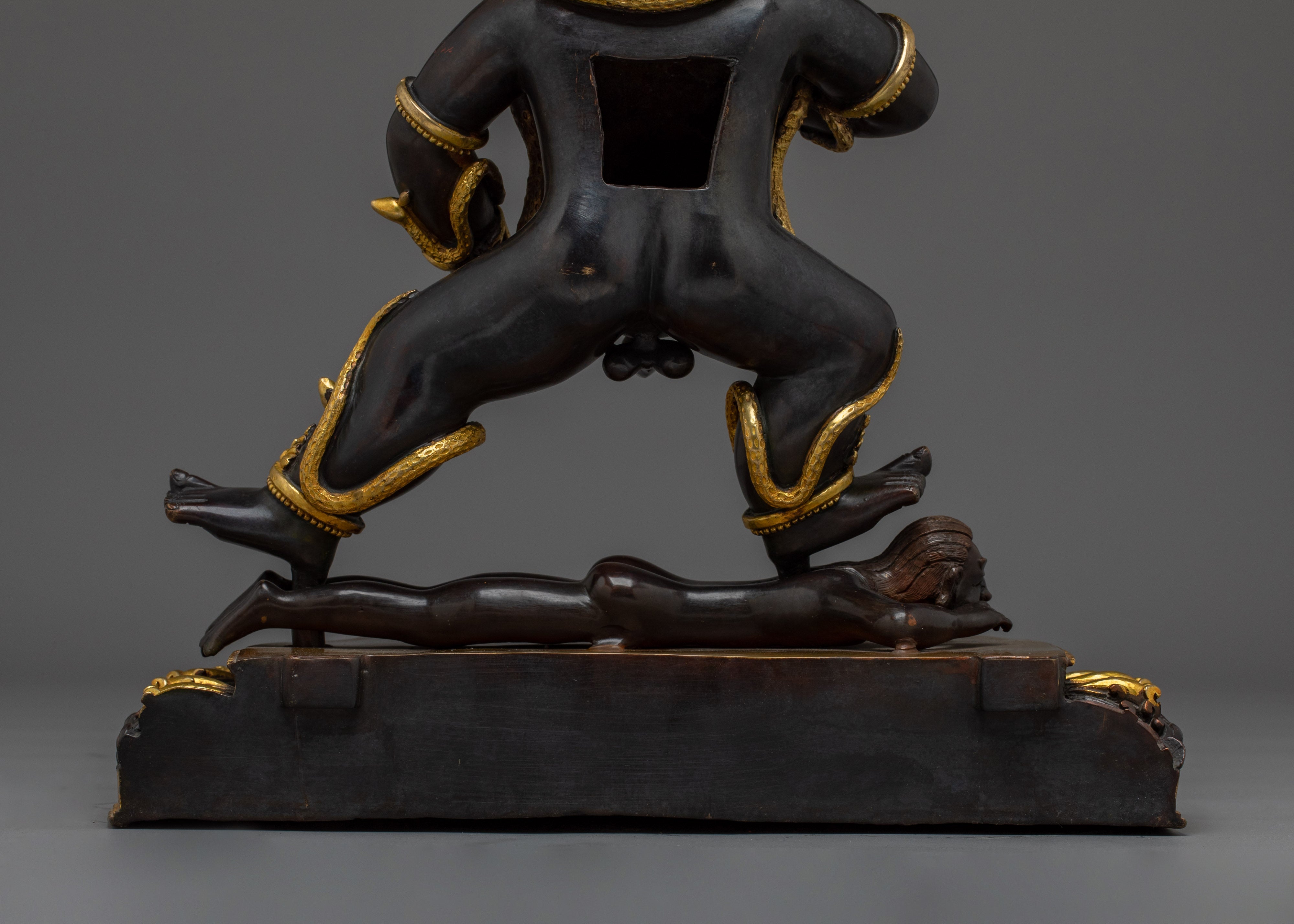 Tibetan Black Dzambhala Statue | Spiritual wealth Deity