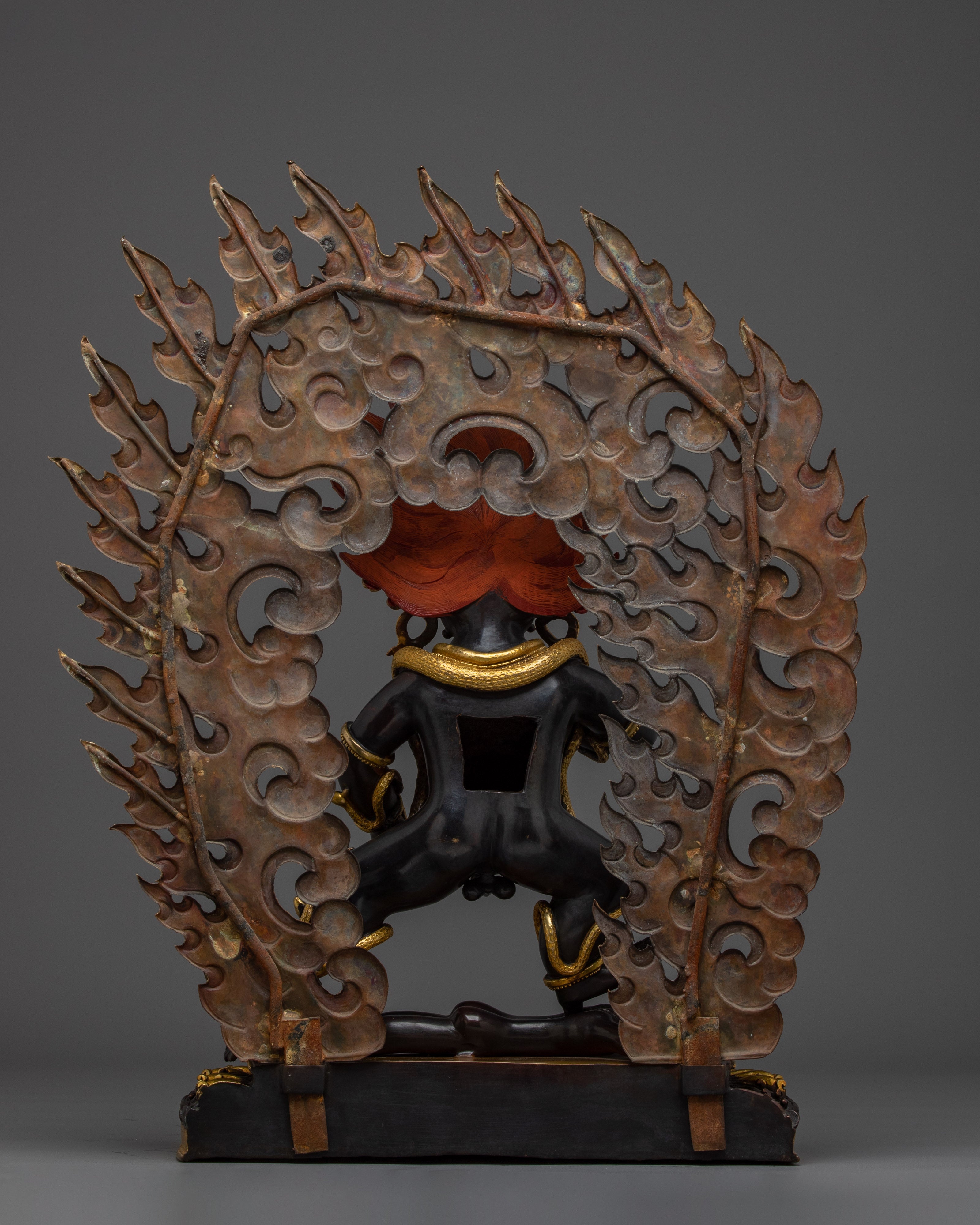 Tibetan Black Dzambhala Statue | Spiritual wealth Deity