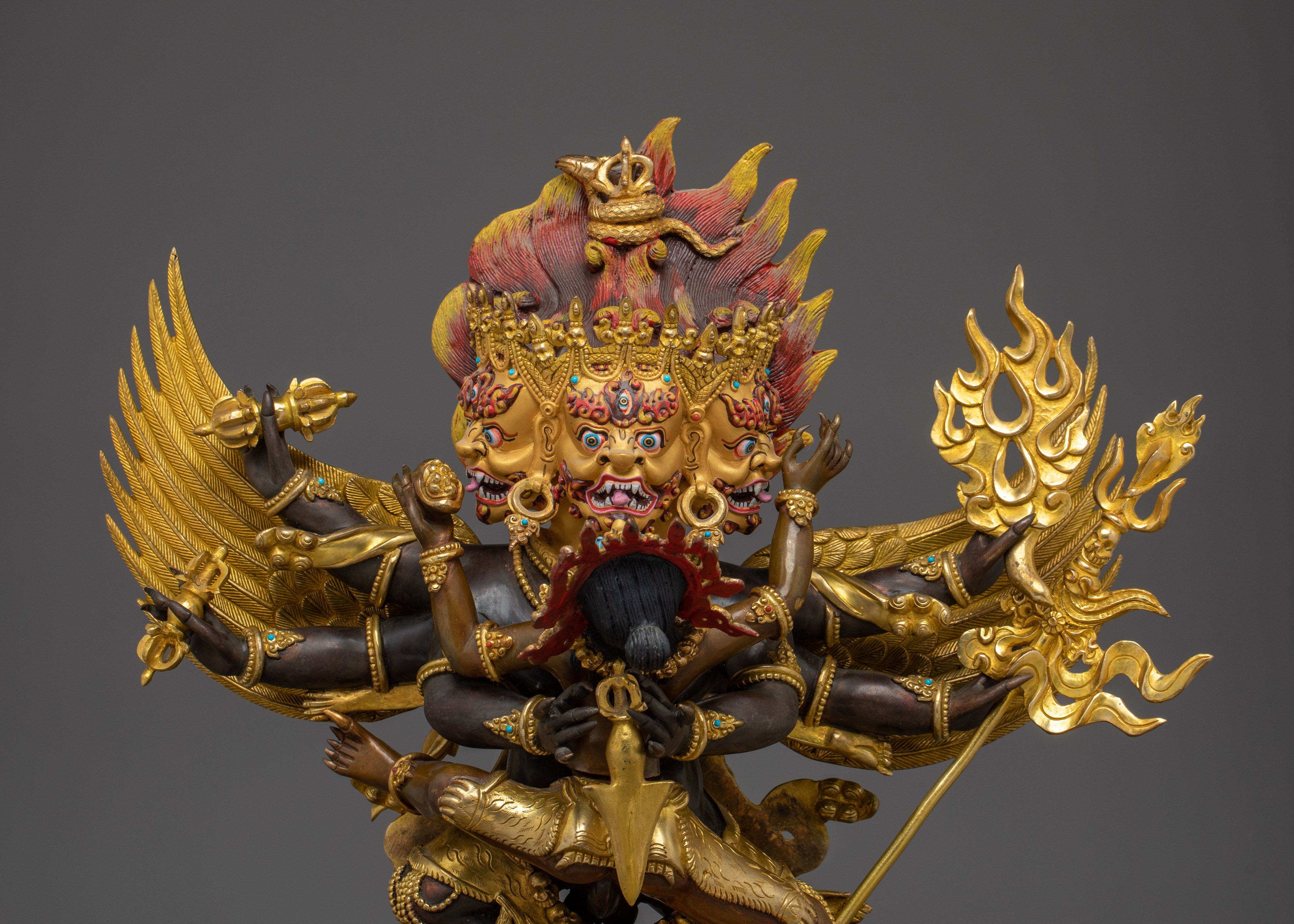Wrathful Vajrakilaya Statue  | Transmutation of Negativity