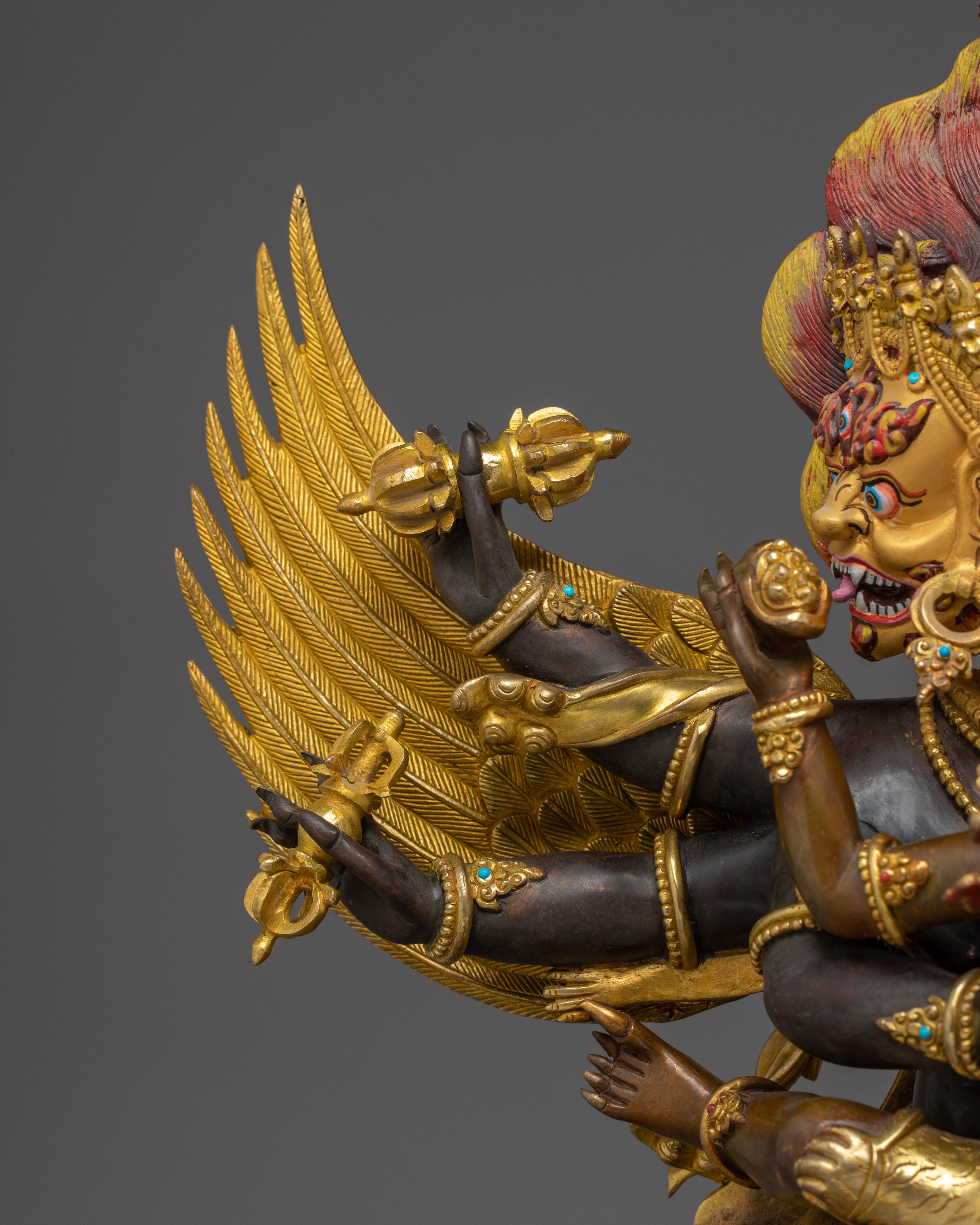 Wrathful Vajrakilaya Statue | Transmutation of Negativity