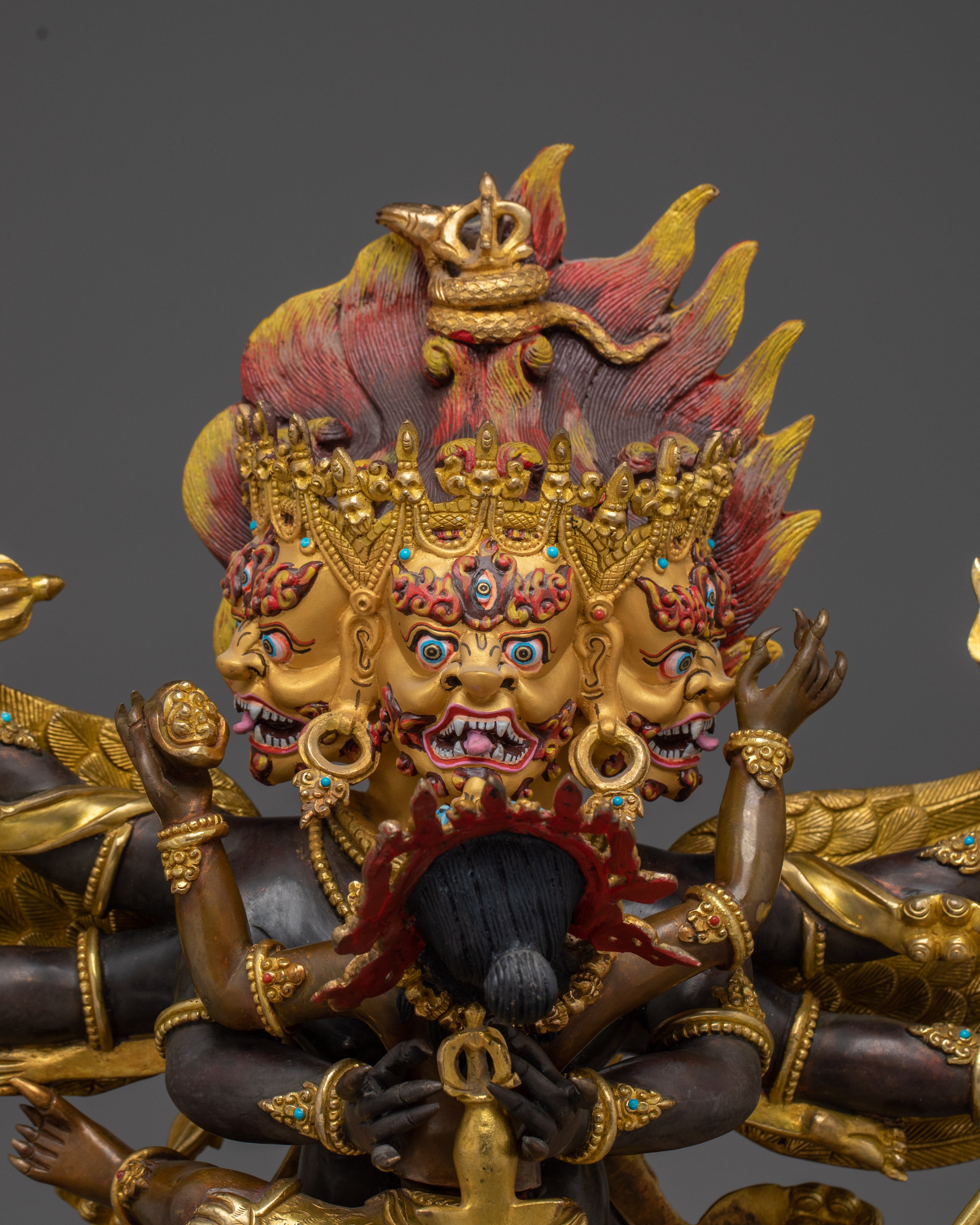 Wrathful Vajrakilaya Statue  | Transmutation of Negativity