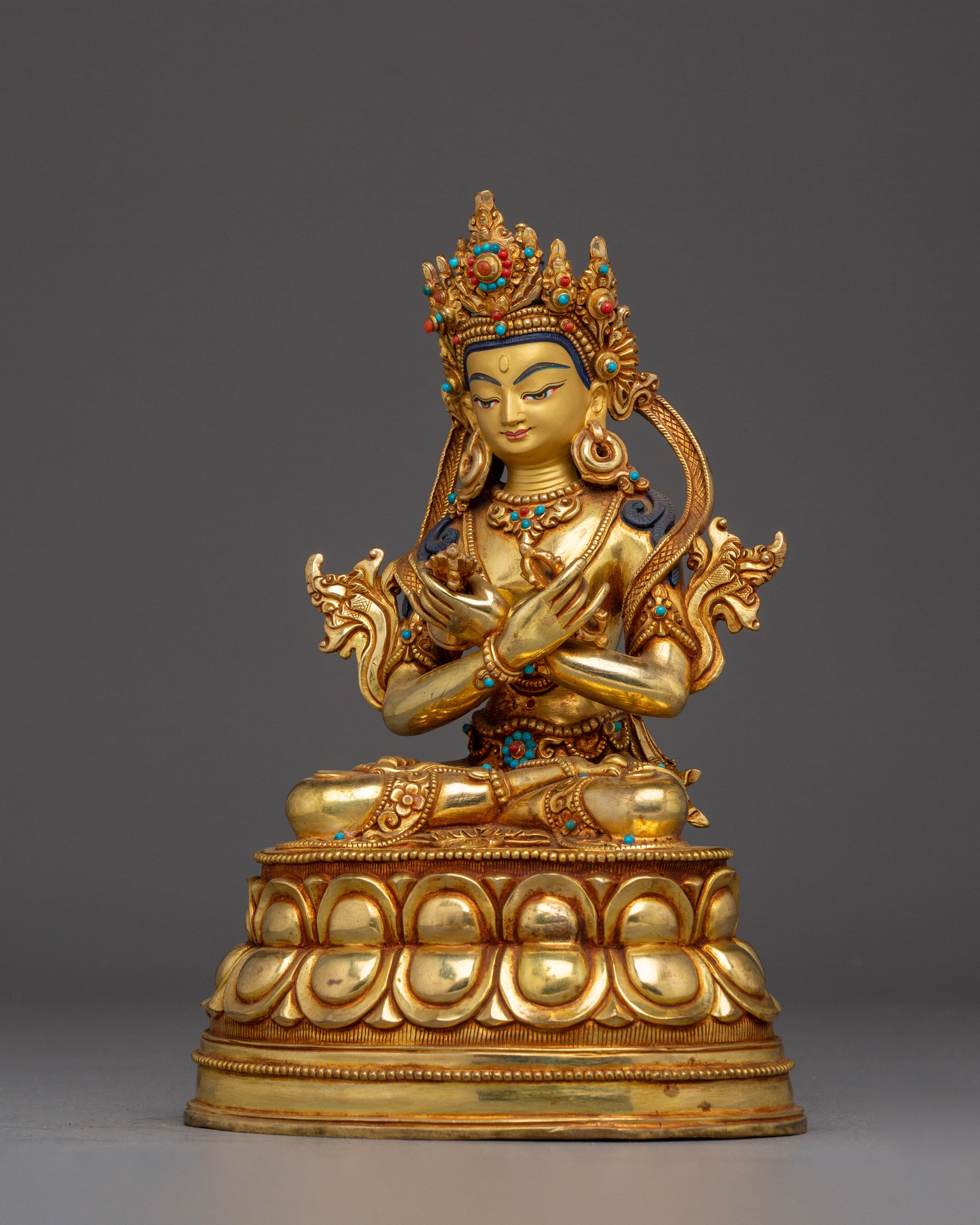 Serene Vajradhara Statue | Buddhist Spiritual Decoration