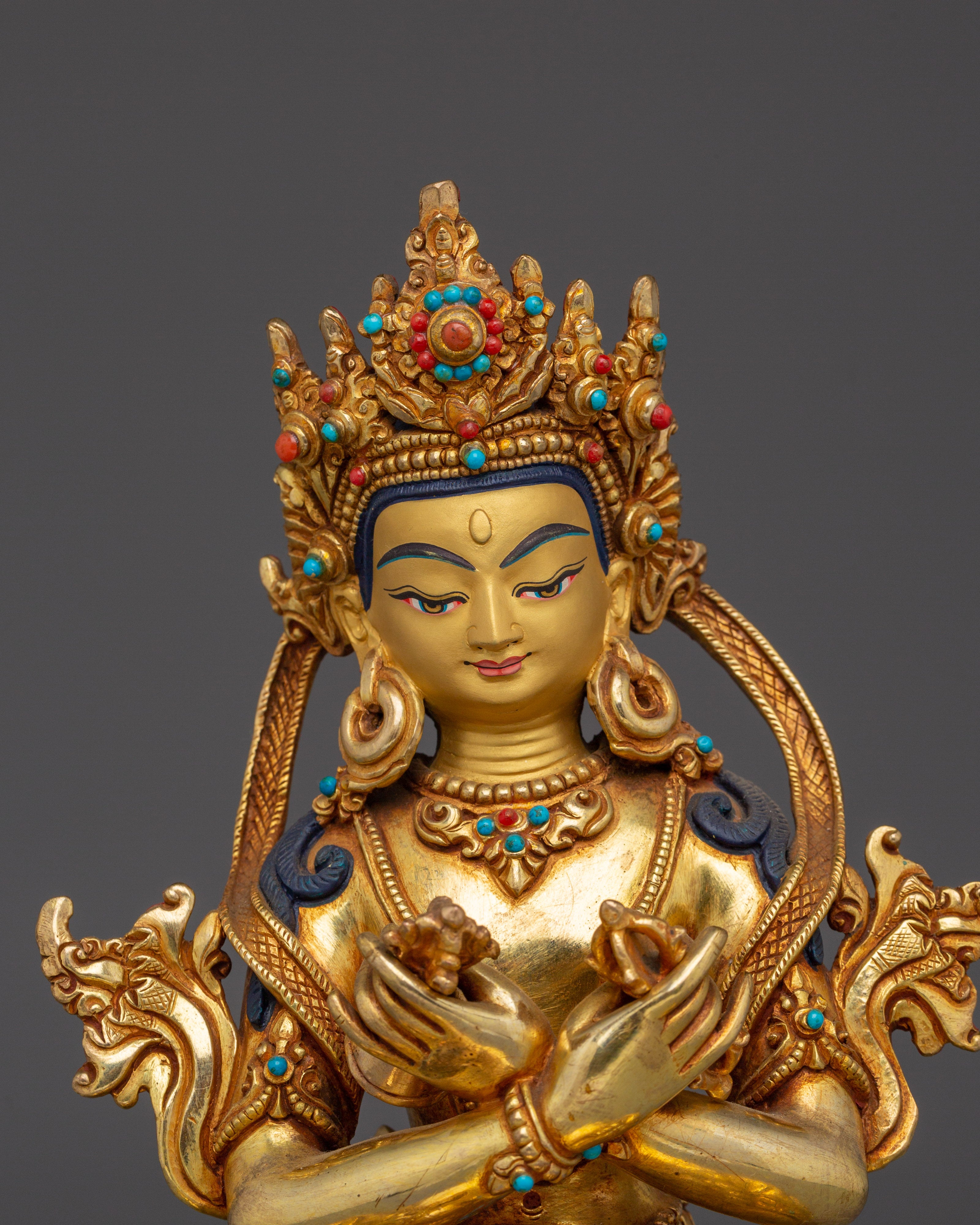 Serene Vajradhara Statue | Buddhist Spiritual Decoration