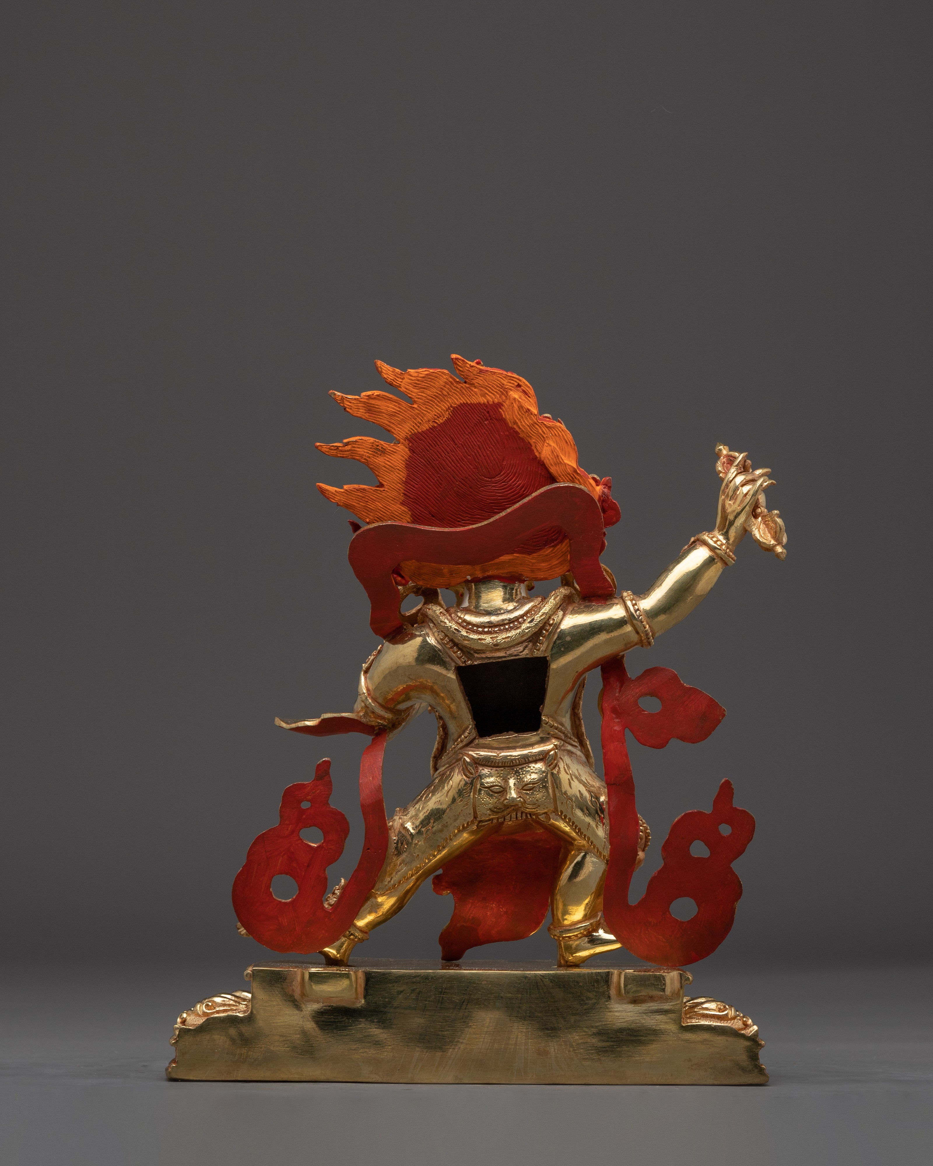 Wrathful Bodhisattva Vajrapani Statue | Buddhist Spiritual Artwork