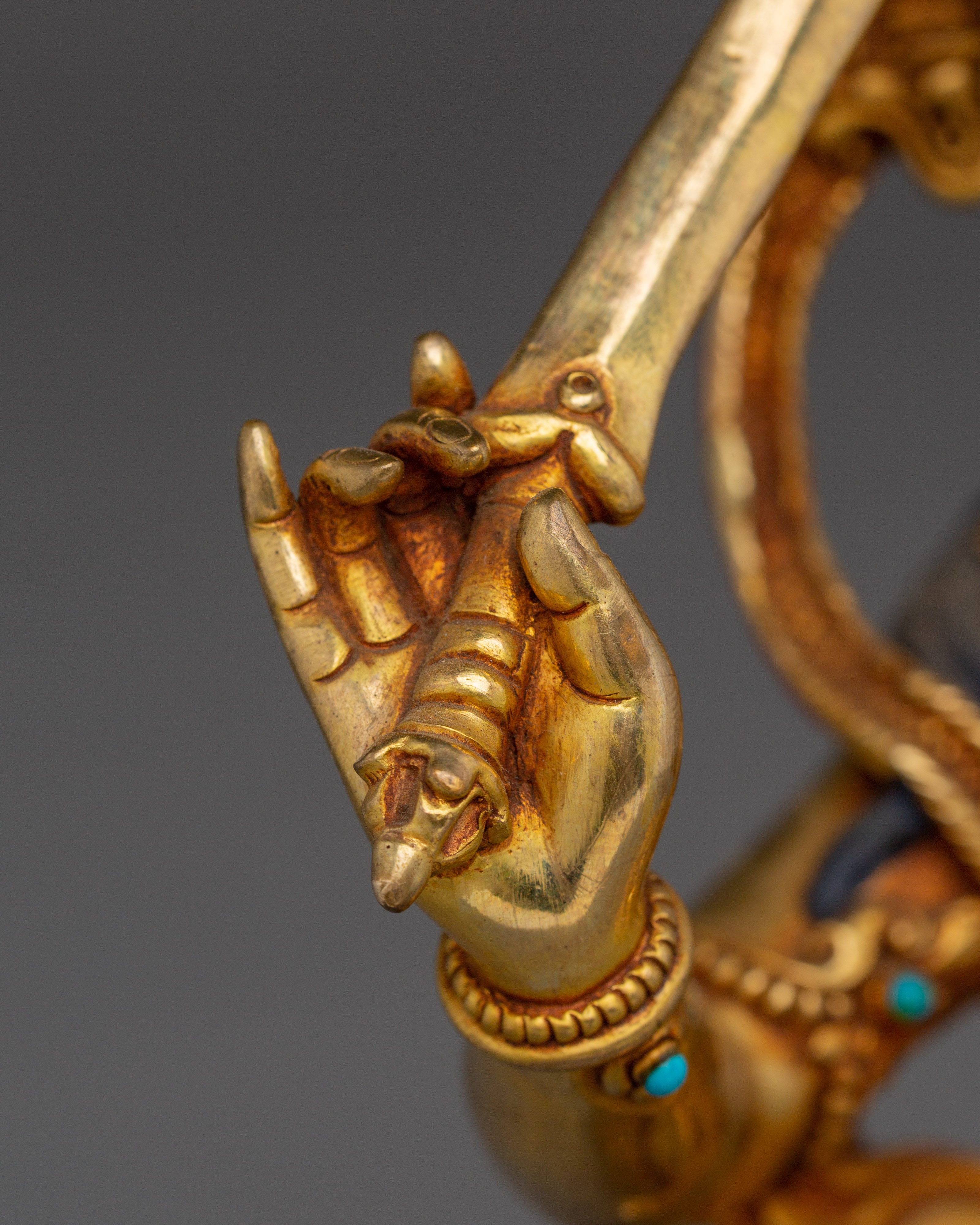 Wisdom Bodhisattva Manjushri Handmade Statue for Spirituality