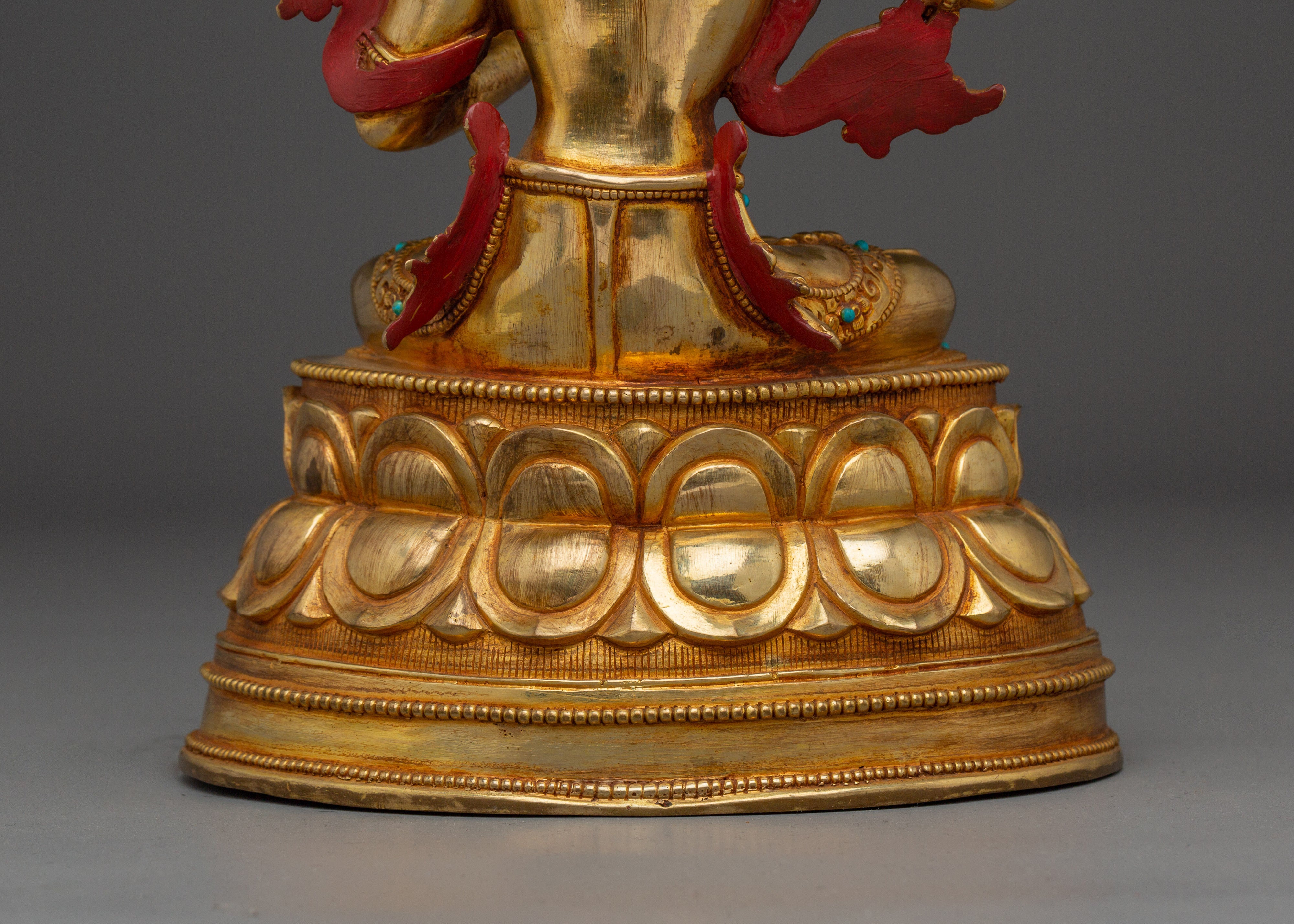 Wisdom Bodhisattva Manjushri Handmade Statue for Spirituality